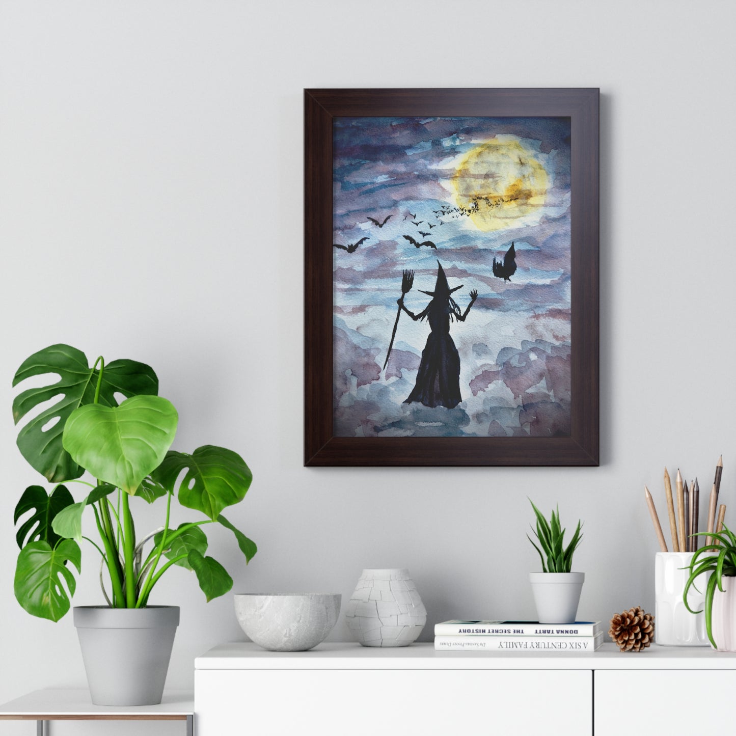 Be Witching Framed Vertical Poster. Available in sizes 11” x 14”-20” x 30”