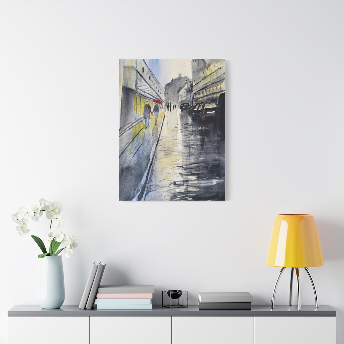 Rainy Day Romance Matte Canvas, Stretched, 1.25". Available in sizes from 8" x 10"-24" x 32"