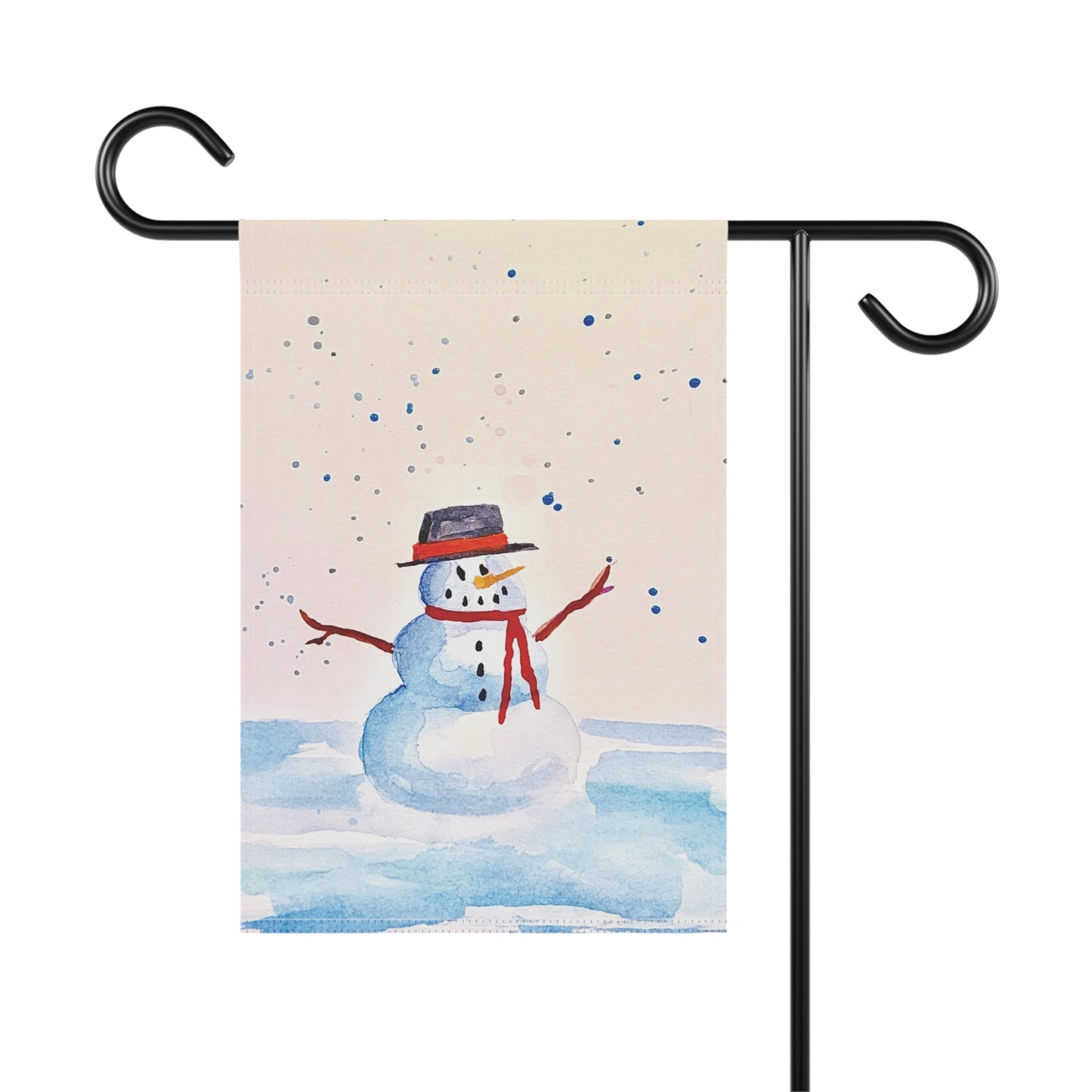 Snowman Garden & House Banner. Available in sizes from 12” x 18”-24.5” x 32”