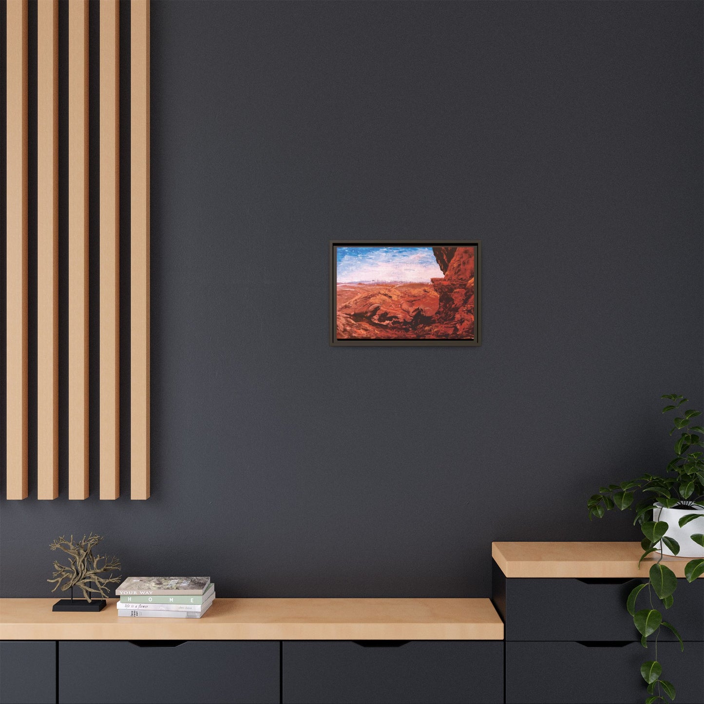 Red Rocks, Framed (Black or Espresso). Available in sizes from 10”x8”-18”x12”