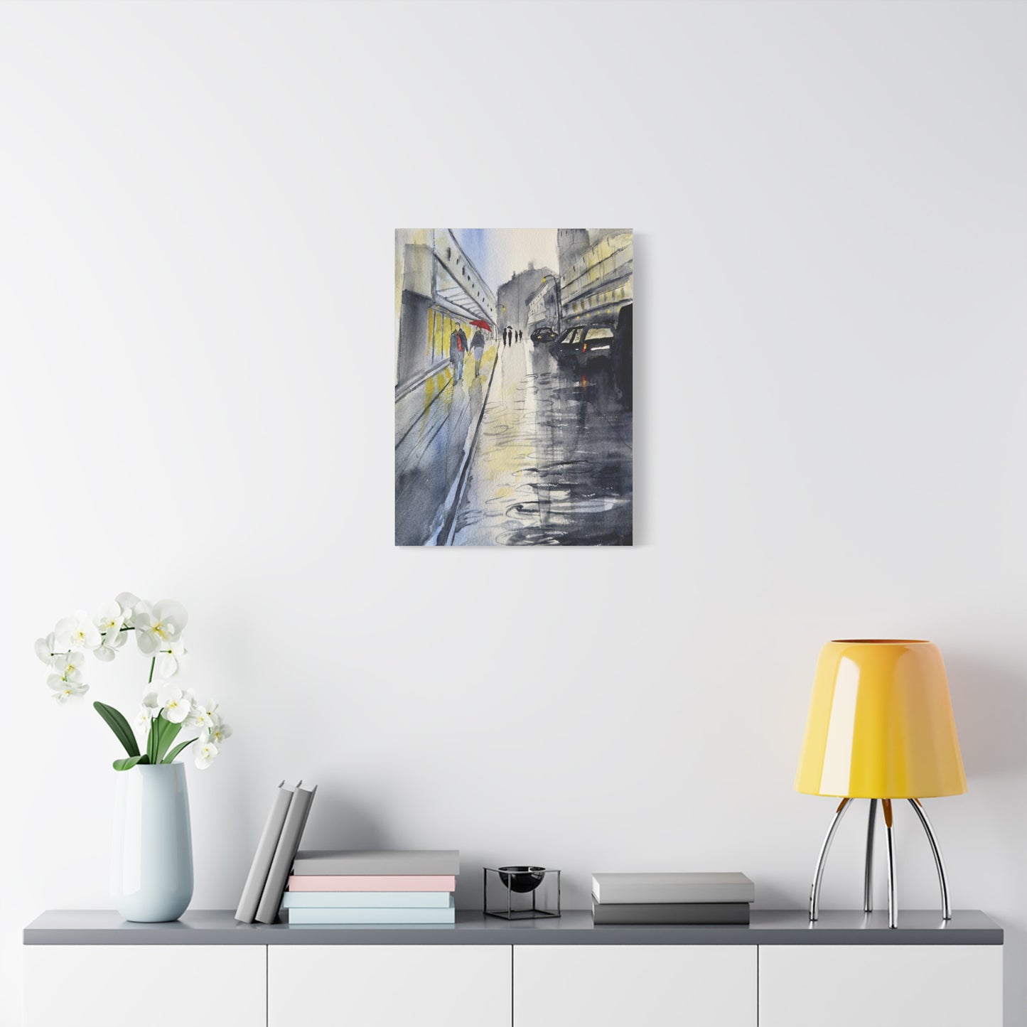 Rainy Day Romance Matte Canvas, Stretched, 1.25". Available in sizes from 8" x 10"-24" x 32"