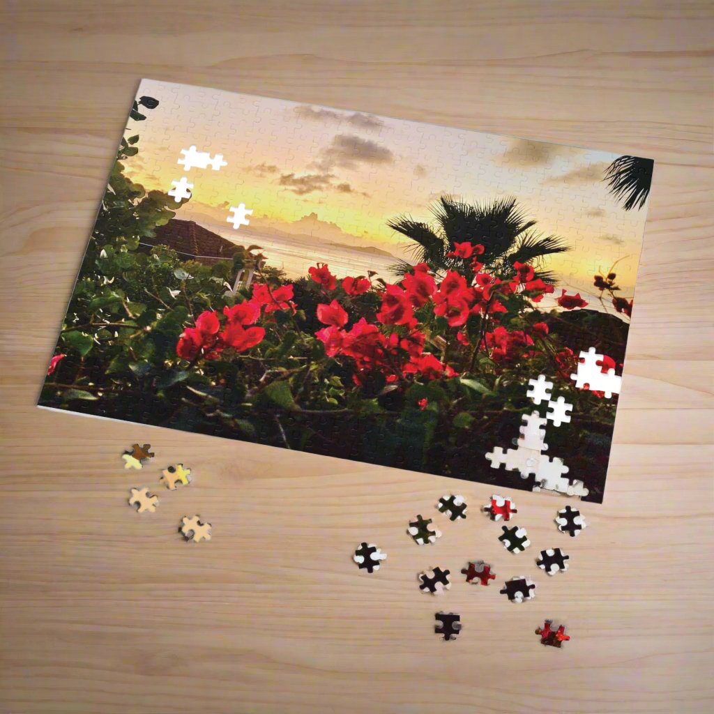 Island Sunset Jigsaw Puzzle (110 and 252-Piece)