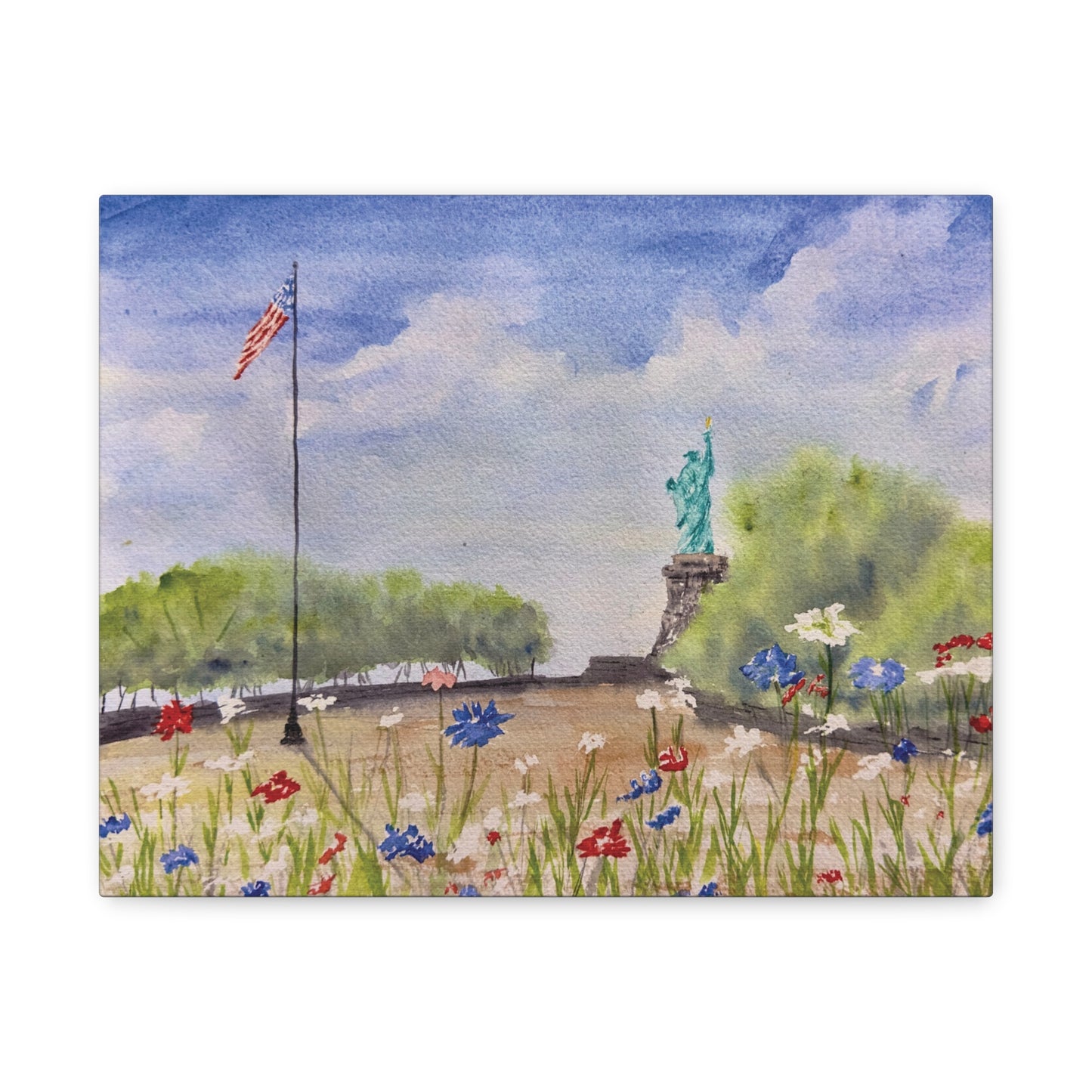 Looking for Liberty Matte Canvas, Stretched, 1.25"