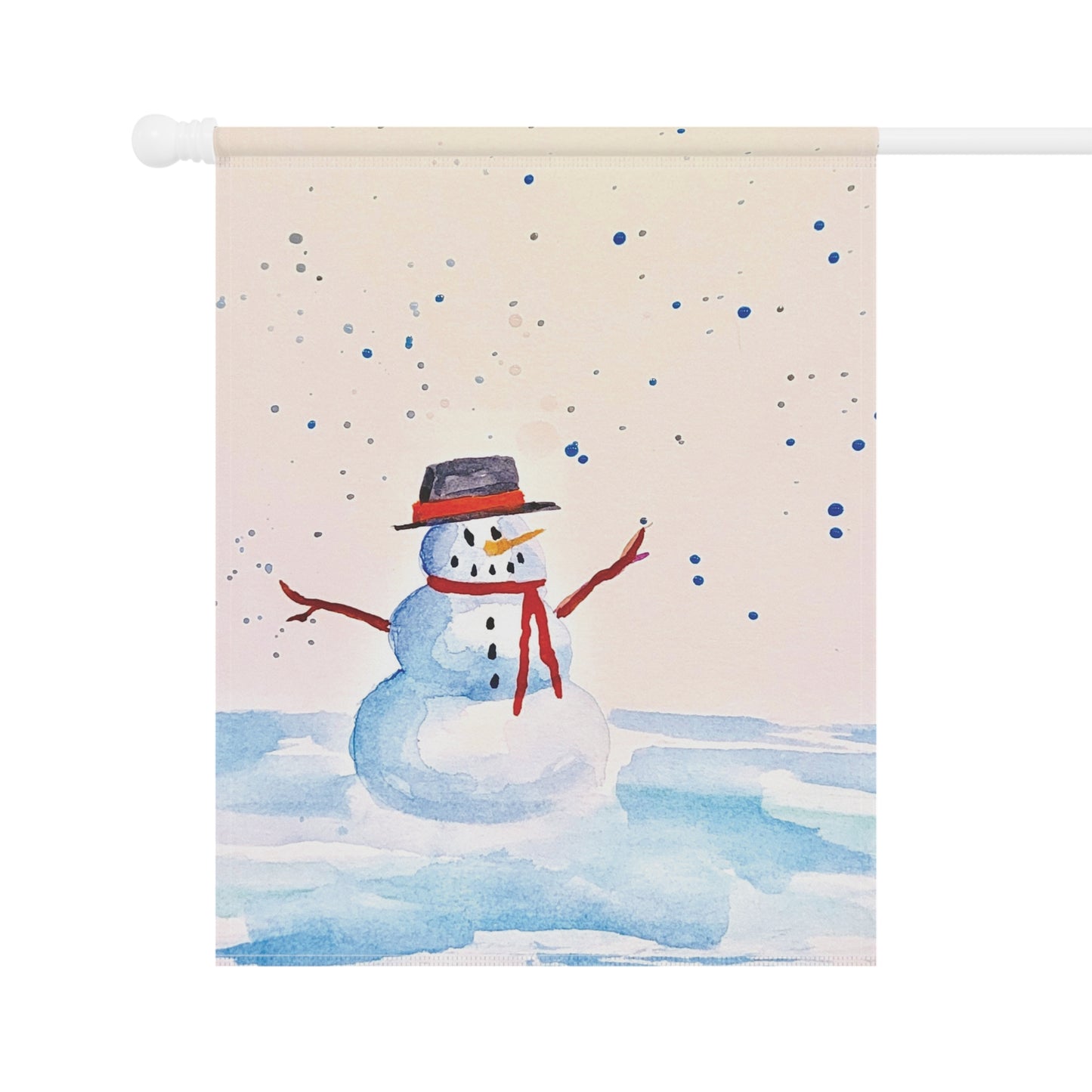 Snowman Garden & House Banner. Available in sizes from 12” x 18”-24.5” x 32”