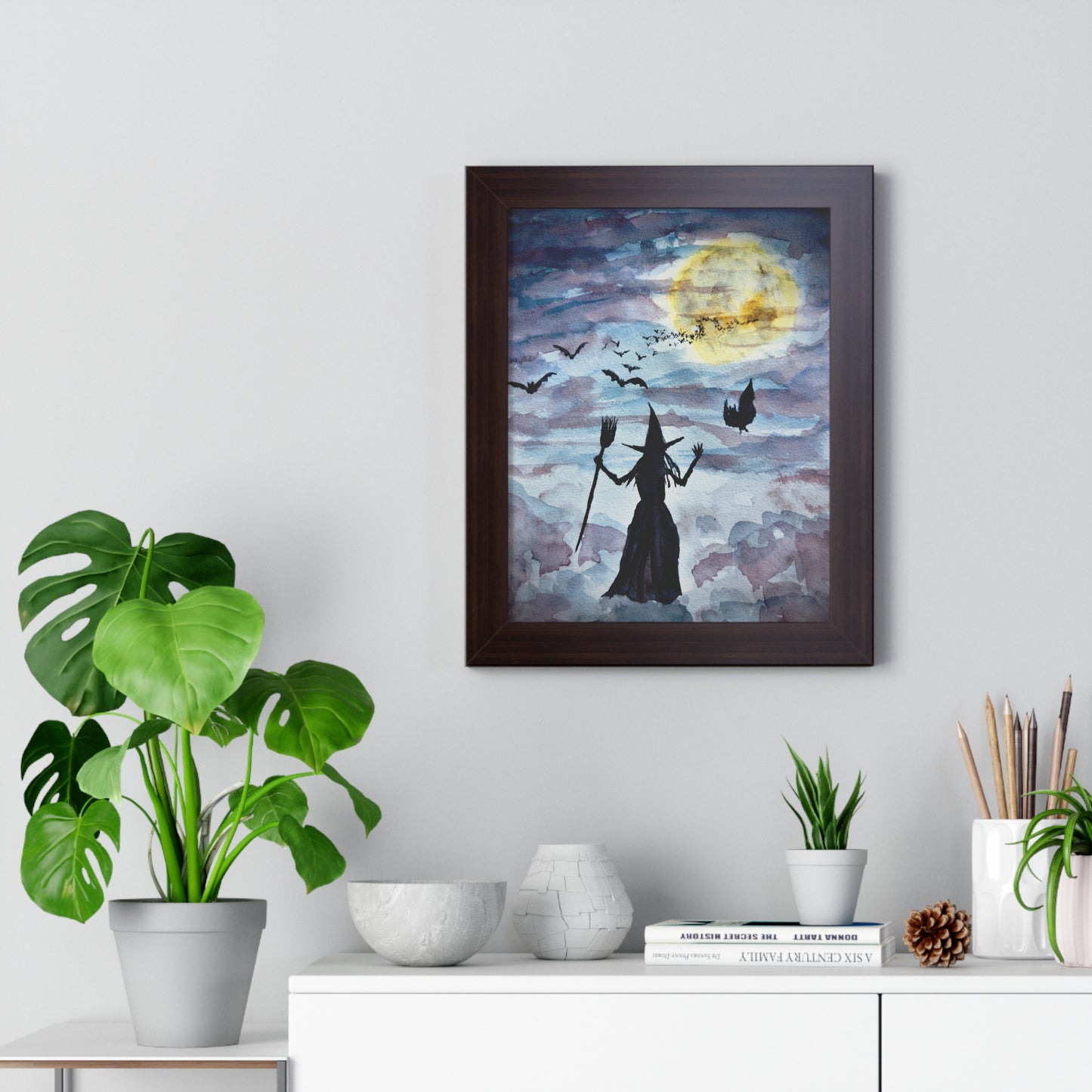 Be Witching Framed Vertical Poster. Available in sizes 11” x 14”-20” x 30”
