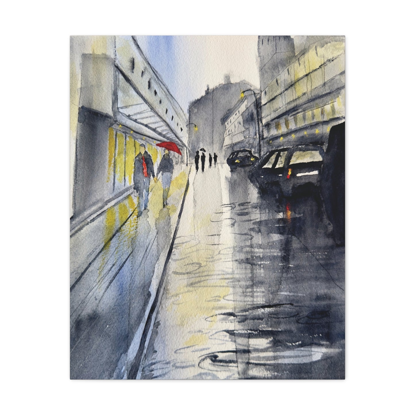 Rainy Day Romance Matte Canvas, Stretched, 1.25". Available in sizes from 8" x 10"-24" x 32"