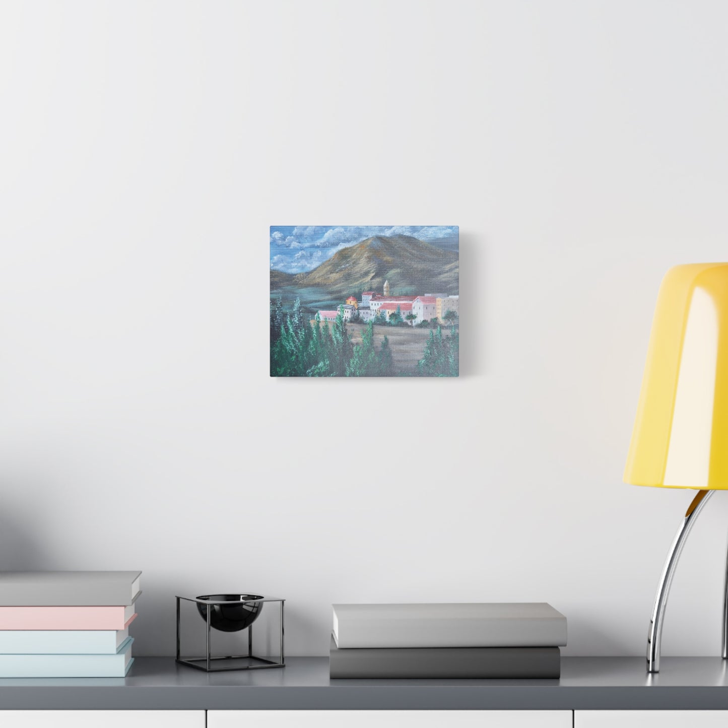 Italian Landscape Vintage Wall Art, Tivoli Matte Canvas, Stretched, 1.25". Available in sizes from 10” x 8”-30” x 20”