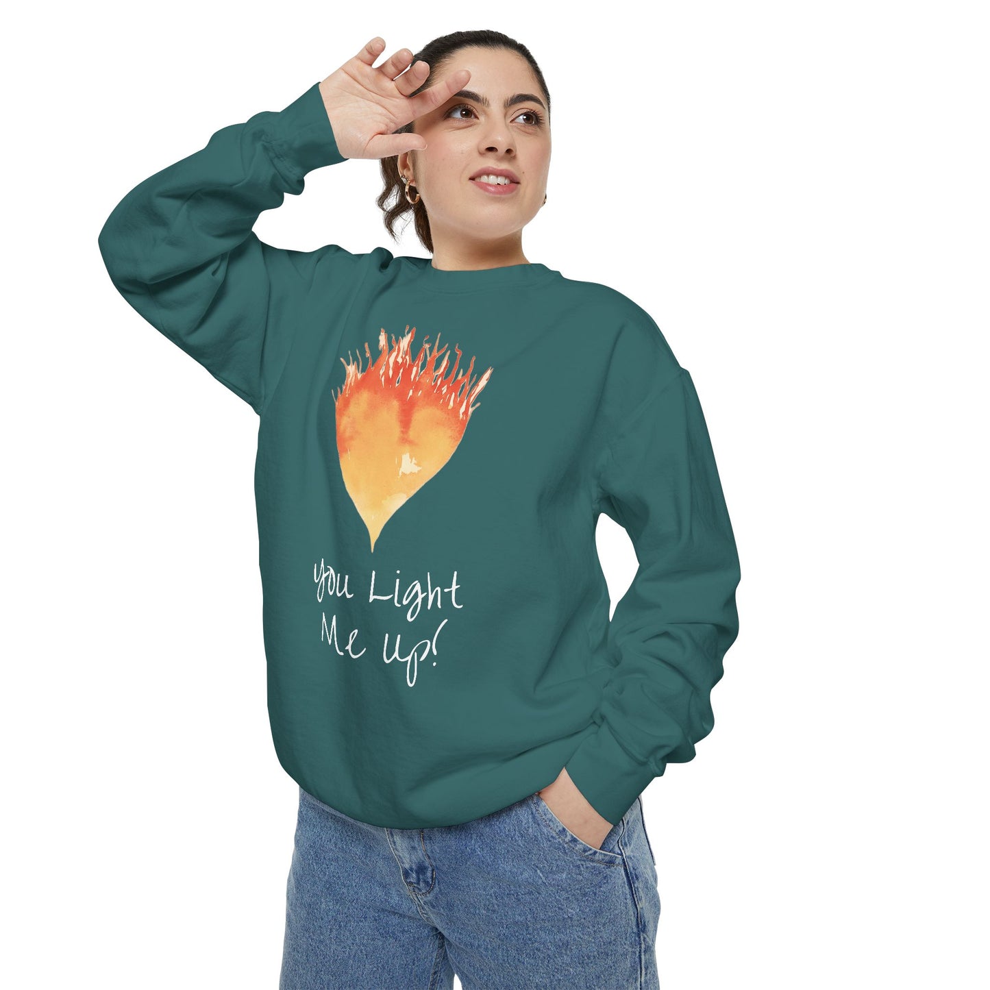 You Light Me Up Unisex Garment-Dyed Sweatshirt
