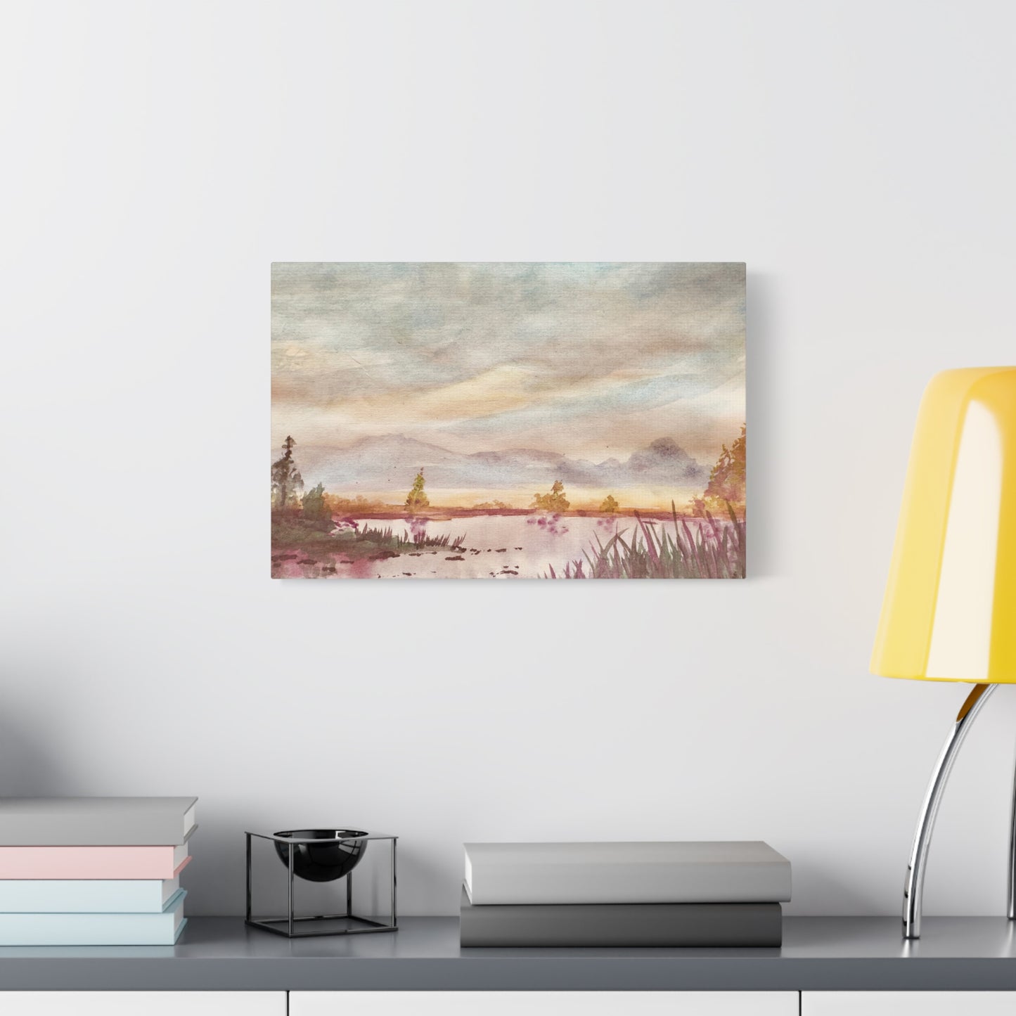 Morning Meditation Matte Canvas, Stretched, 1.25". Available in sizes from 10” x 8”-18” x 12”