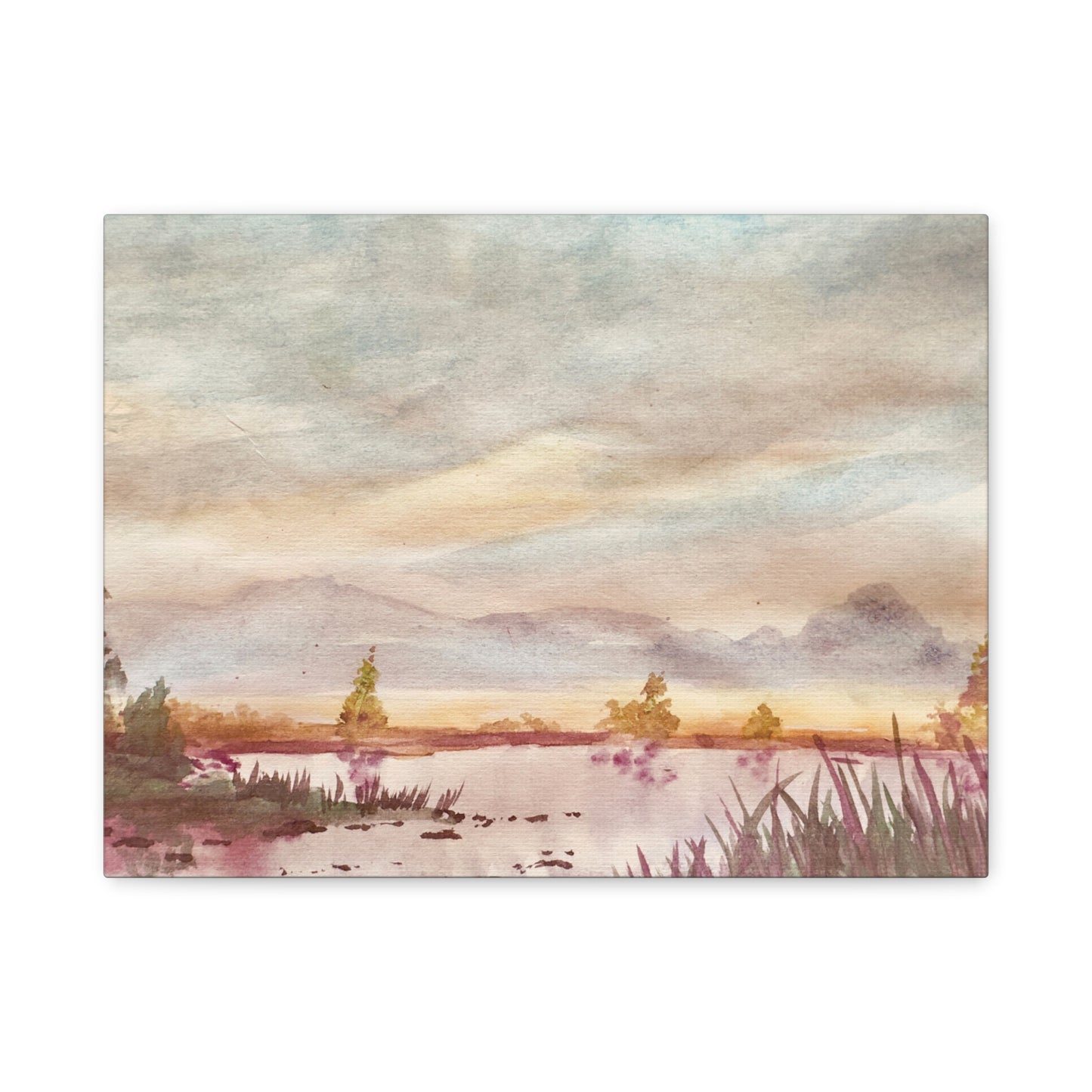 Morning Meditation Matte Canvas, Stretched, 1.25". Available in sizes from 10” x 8”-18” x 12”