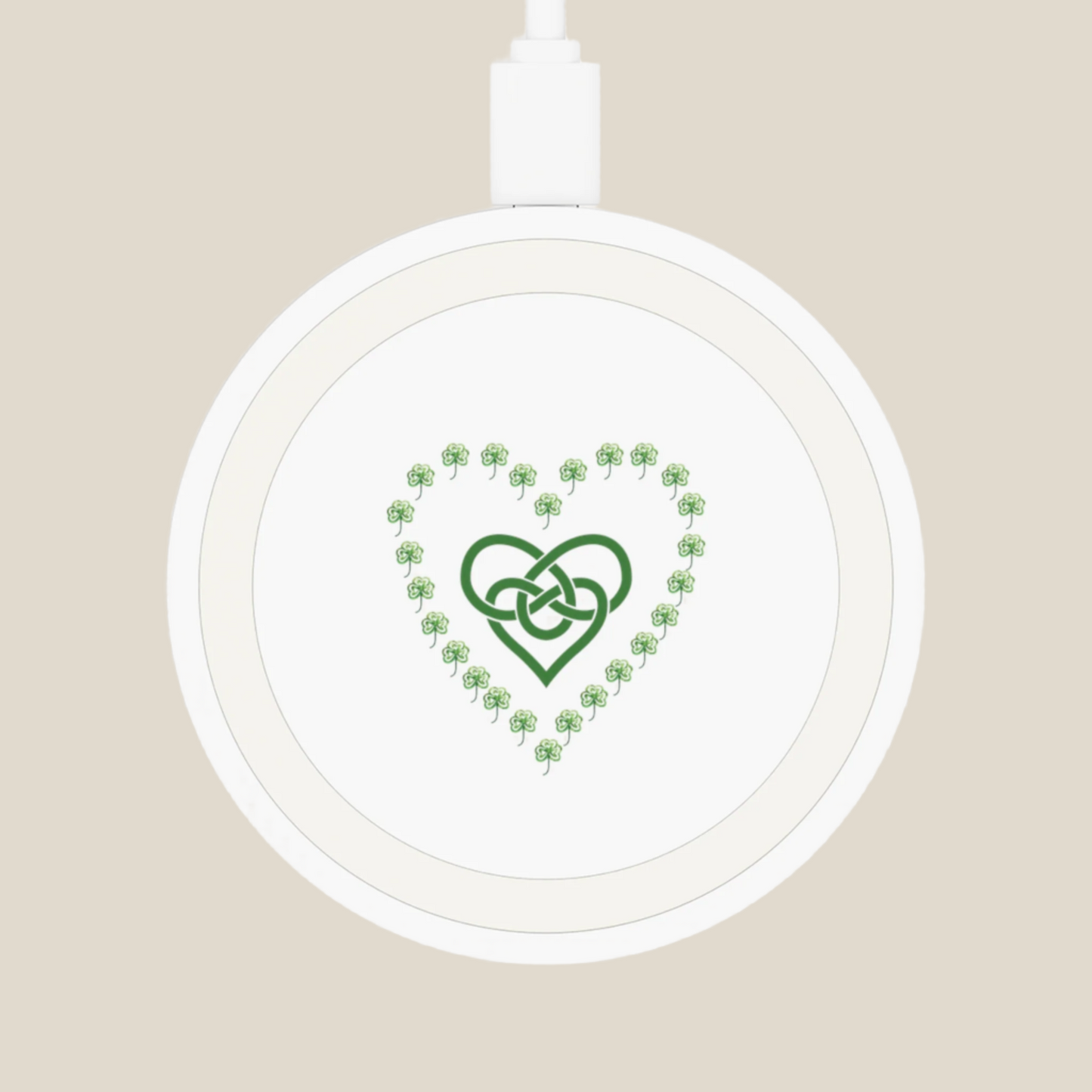 Irish Hearts Quake Wireless Charging Pad
