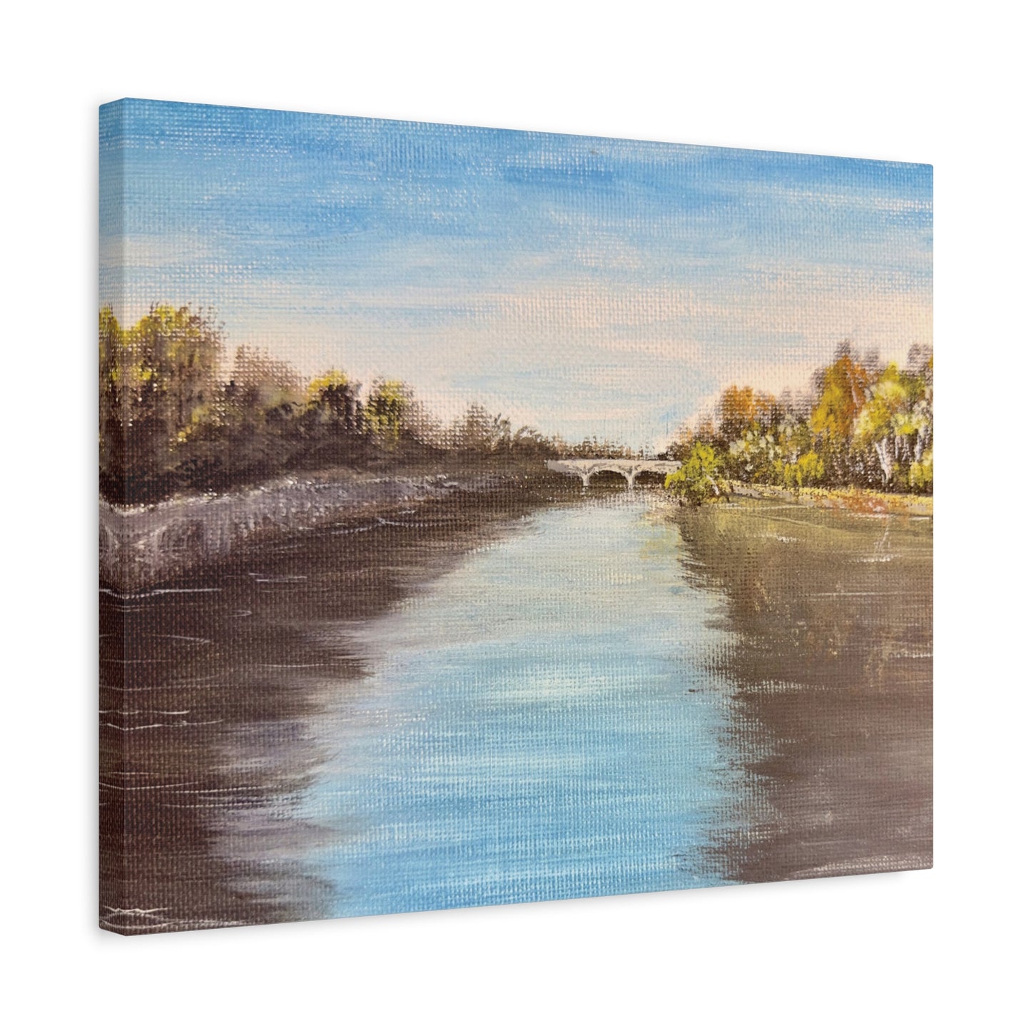 Scenic Tiber River, Rome Matte Canvas, Stretched, 1.25". Available in sizes from 10” x 8”-30” x 24”