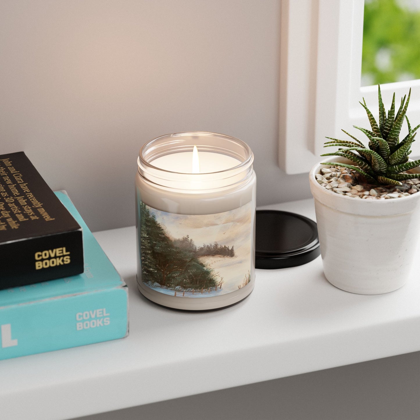 Eco-Friendly Soy Candle (9 oz.), Featuring Cedar Reverie. Multiple Scents Available