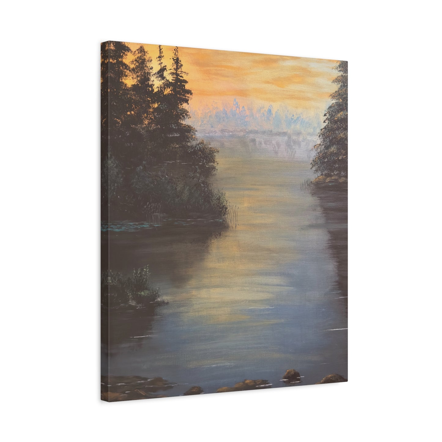 Peaceful Northwoods Lake Matte Canvas, Stretched, 1.25". Available in sizes from 8” x 10”-20” x 30”