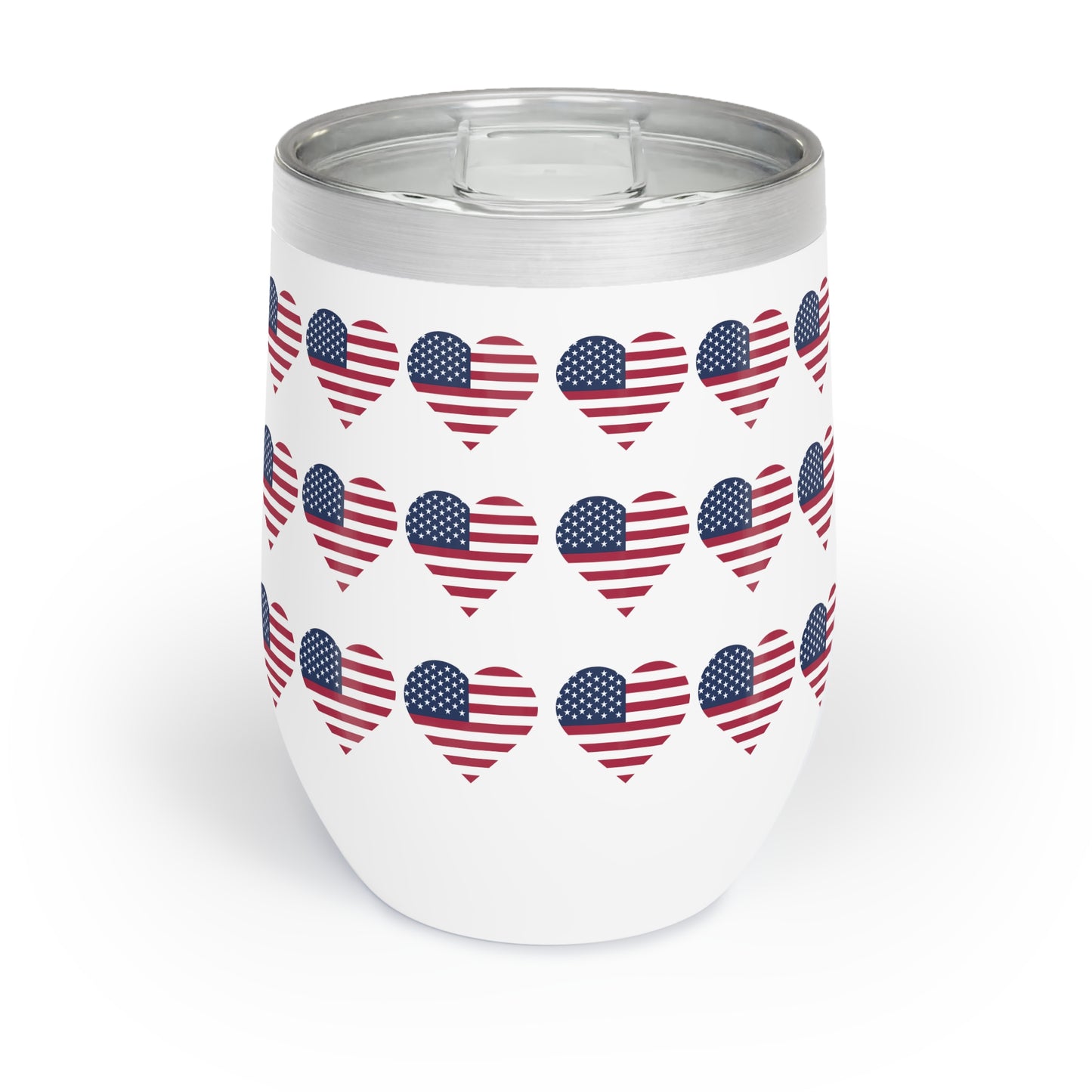 Star Spangled Hearts Chill Wine Tumbler (12 oz.)
