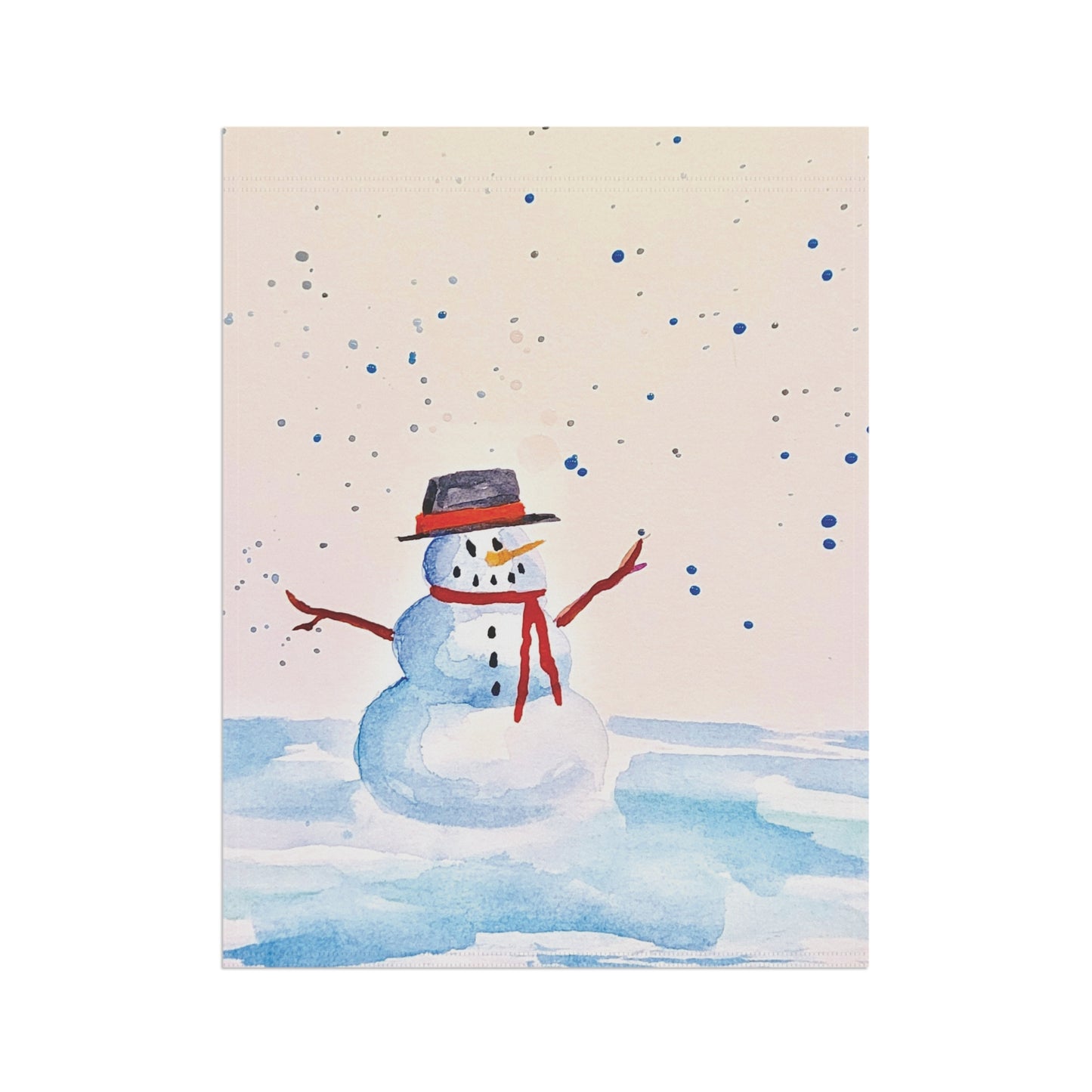 Snowman Garden & House Banner. Available in sizes from 12” x 18”-24.5” x 32”