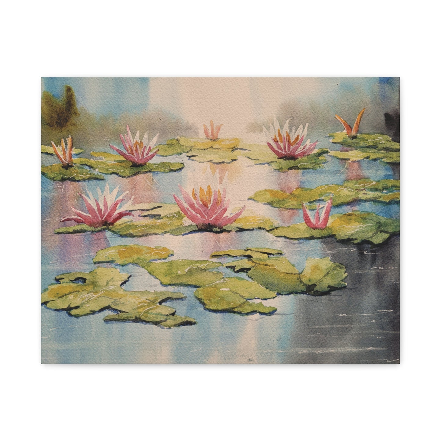 Meet Me at Falling Star Pond Matte Canvas, Stretched, 1.25". Available in sizes 10” x 8”-20” x 16”