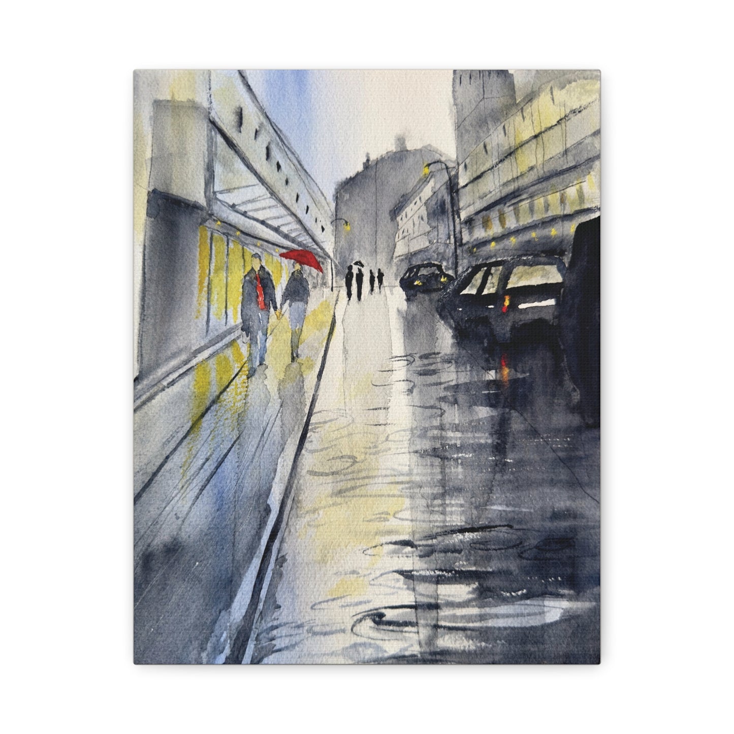 Rainy Day Romance Matte Canvas, Stretched, 1.25". Available in sizes from 8" x 10"-24" x 32"