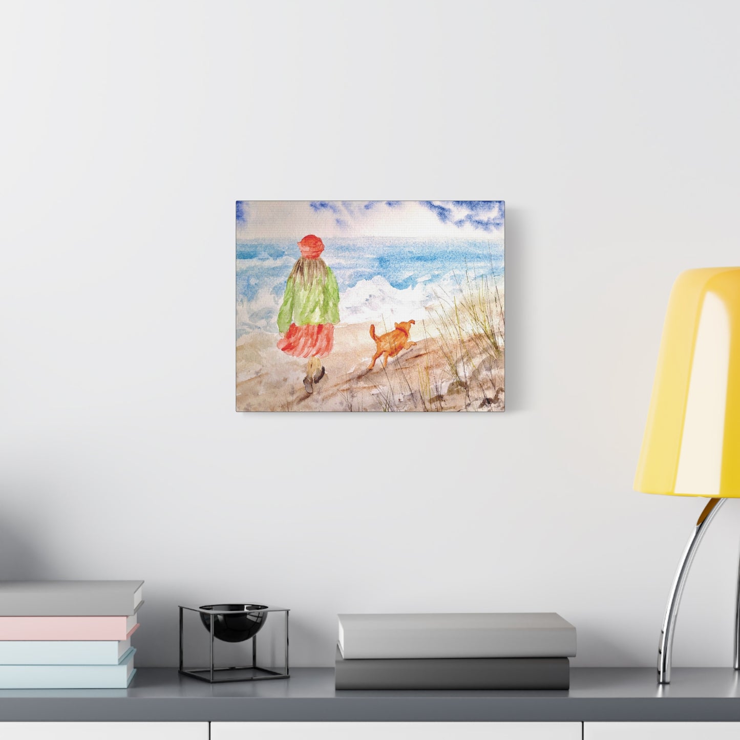Oceanfront Friends Matte Canvas, Stretched, 1.25". Available in sizes 10” x 8”-20” x 16”