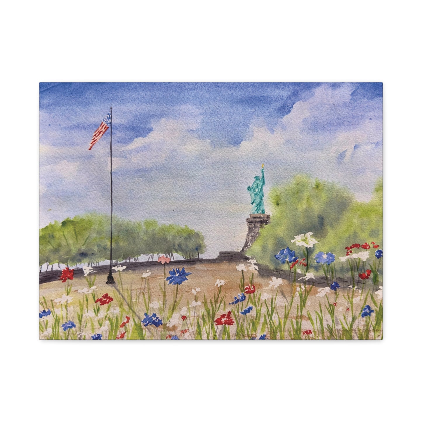Looking for Liberty Matte Canvas, Stretched, 1.25"