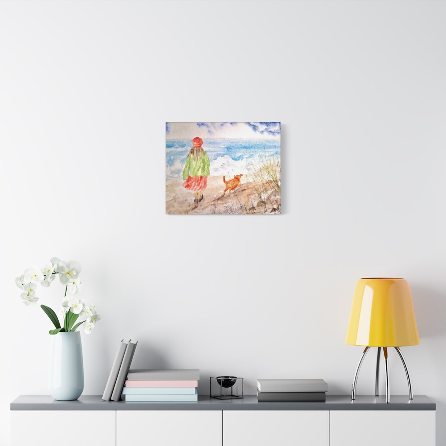 Oceanfront Friends Matte Canvas, Stretched, 1.25". Available in sizes 10” x 8”-20” x 16”