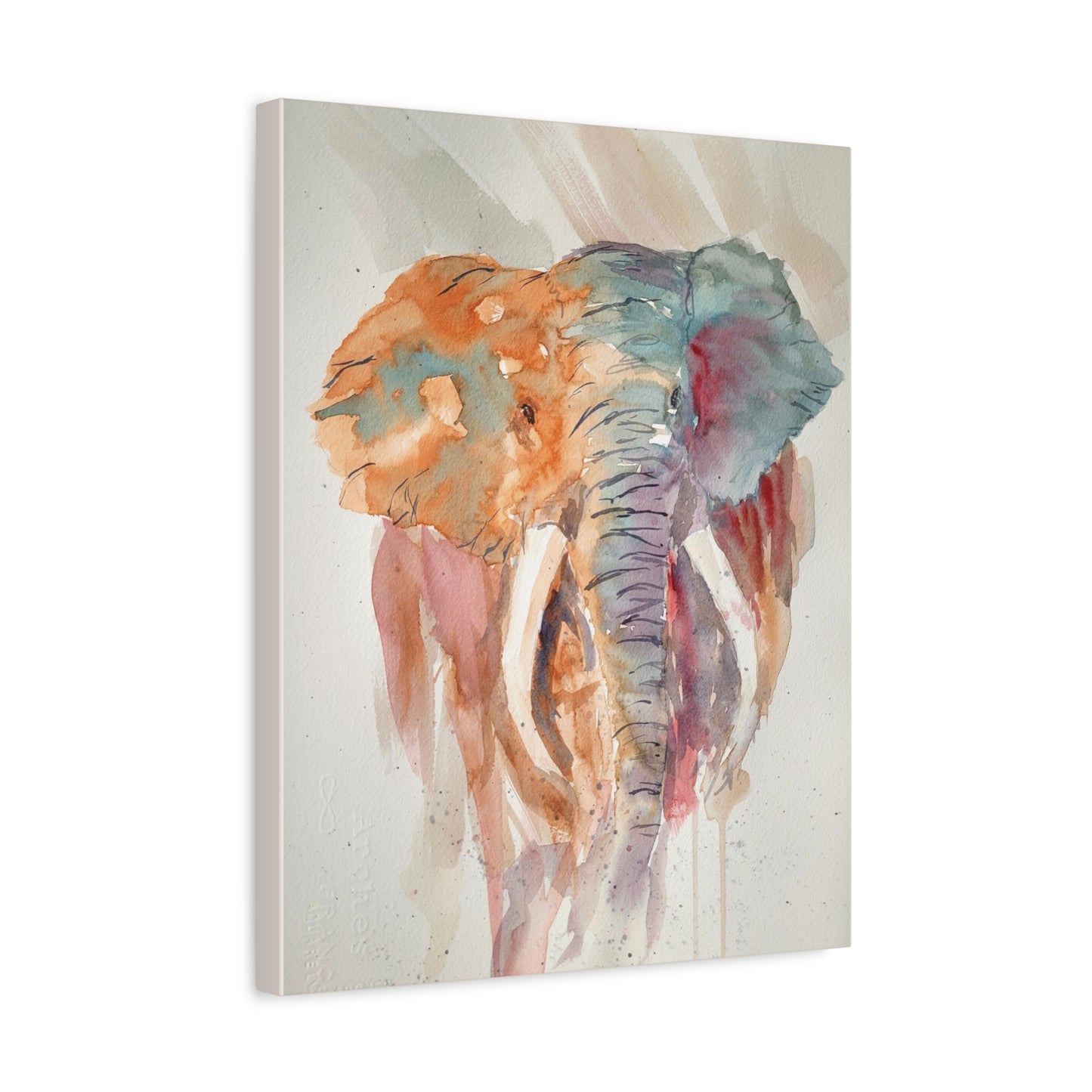 Bull in a Dust Storm Matte Canvas, Stretched, 1.25". Available in sizes 8” x 10”-18” x 24”