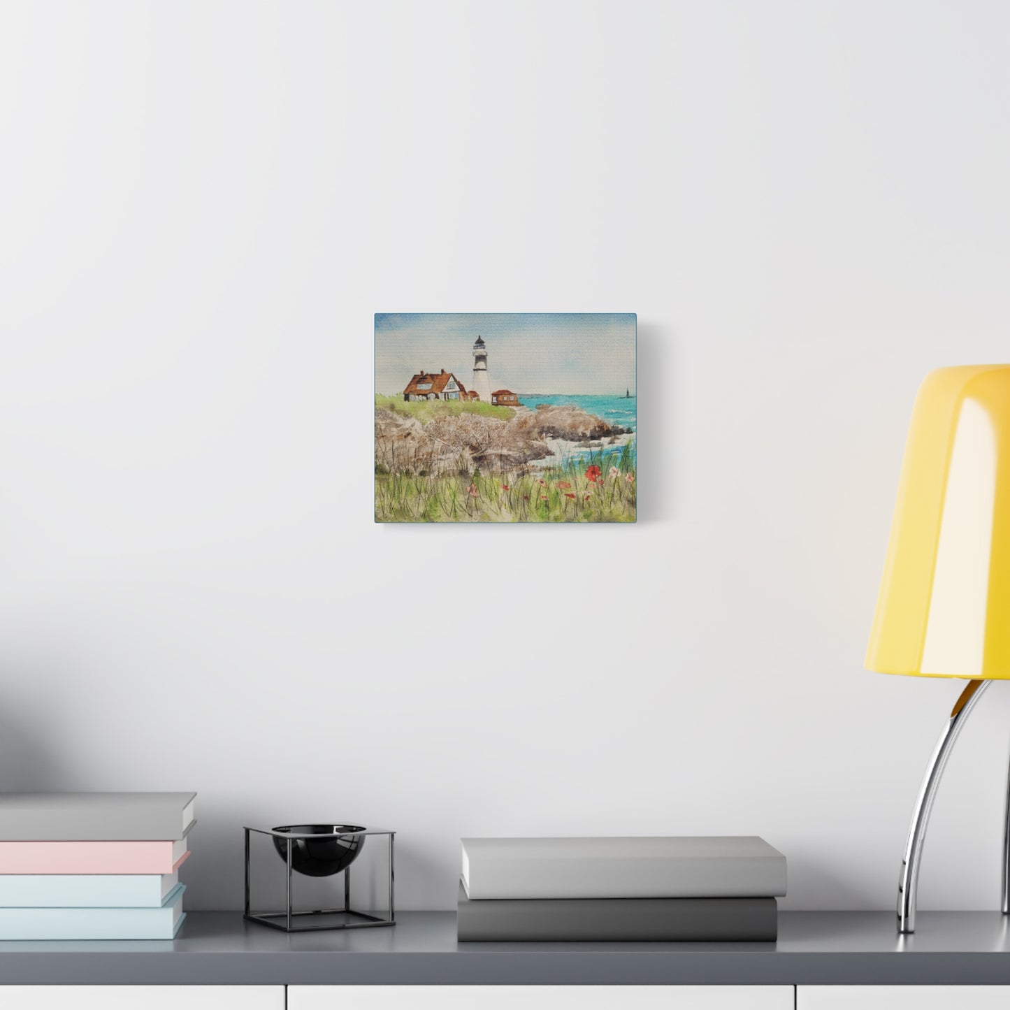 Portland Head Light Matte Canvas, Stretched, 1.25". Available in sizes 10” x 8”-20” x 16”
