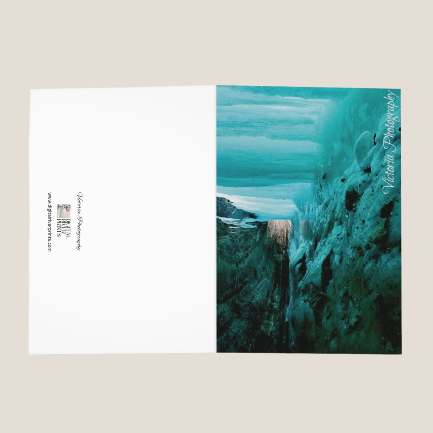 Falling into Blue Greeting Cards (5 Pack)