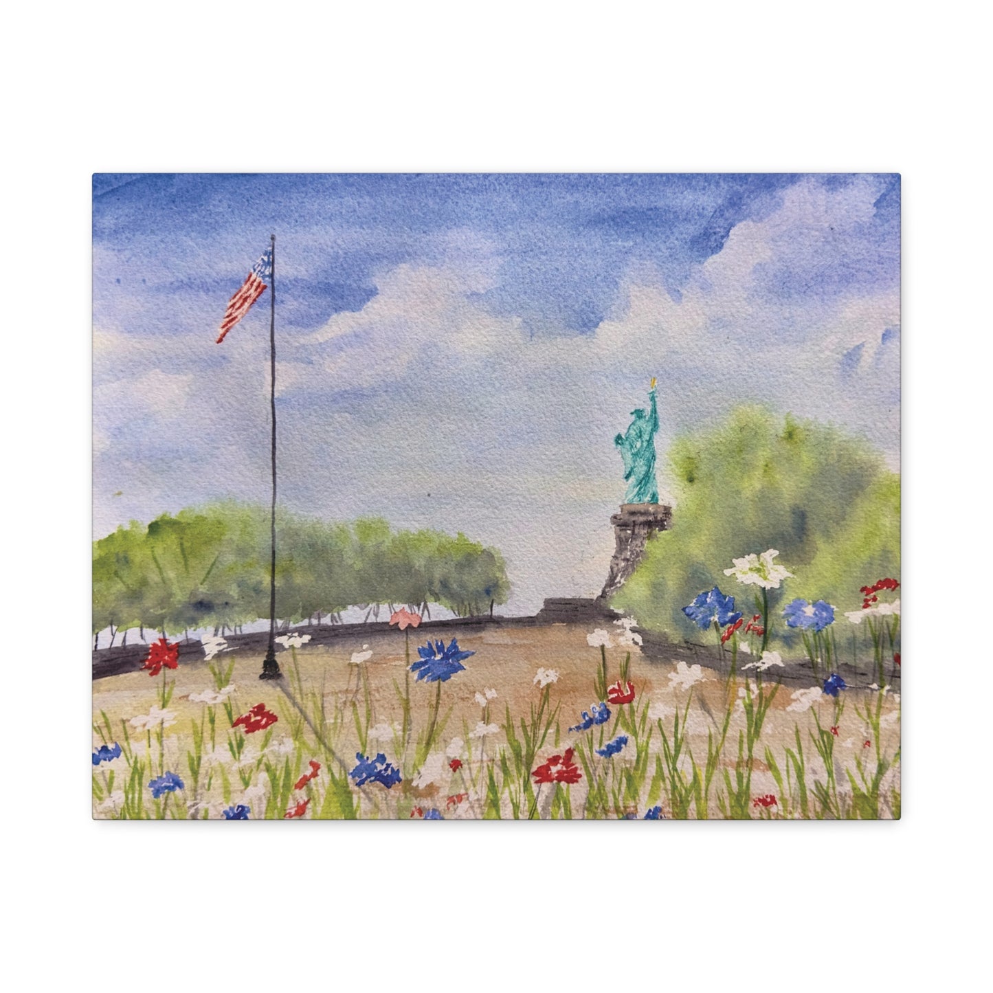 Looking for Liberty Matte Canvas, Stretched, 1.25"
