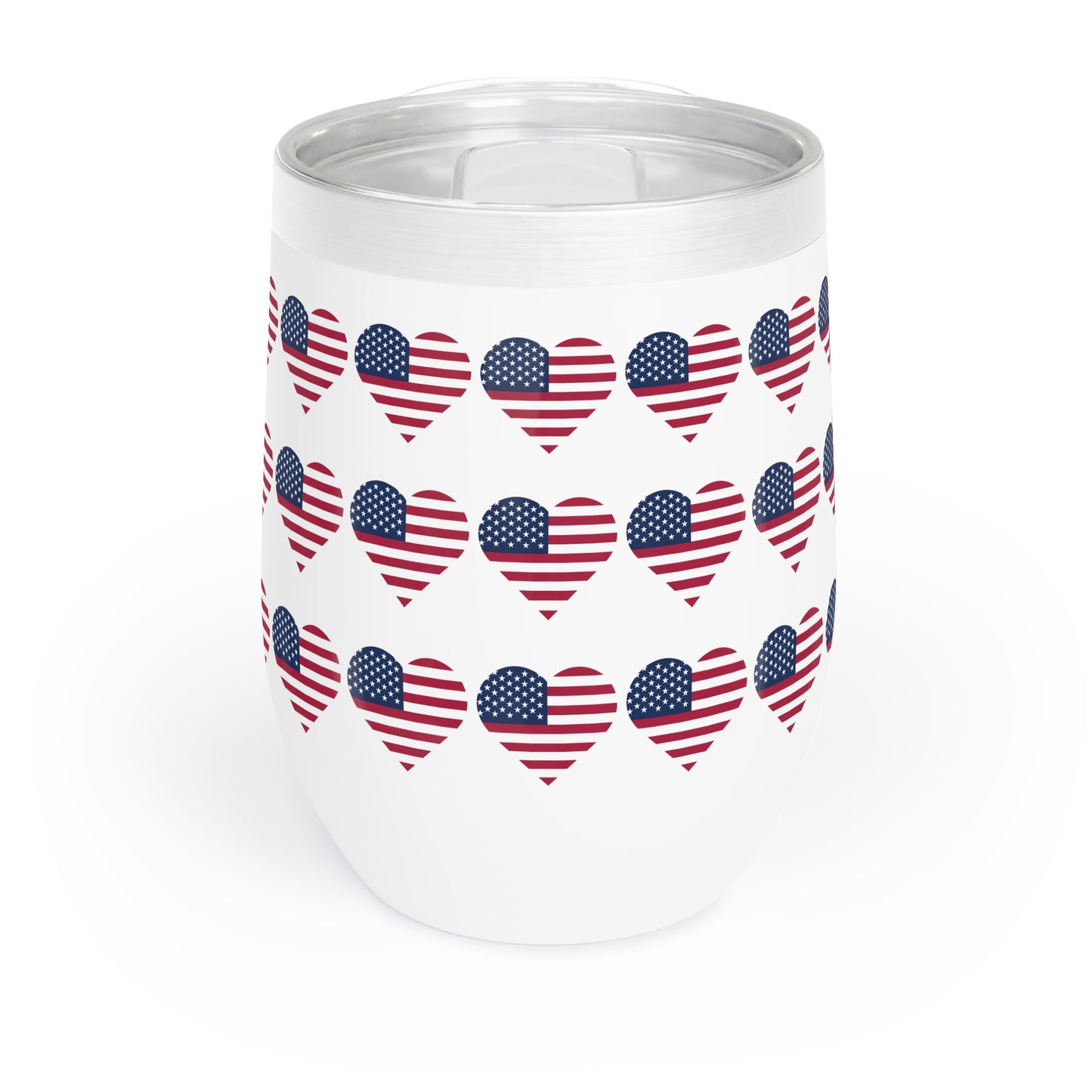 Star Spangled Hearts Chill Wine Tumbler (12 oz.)