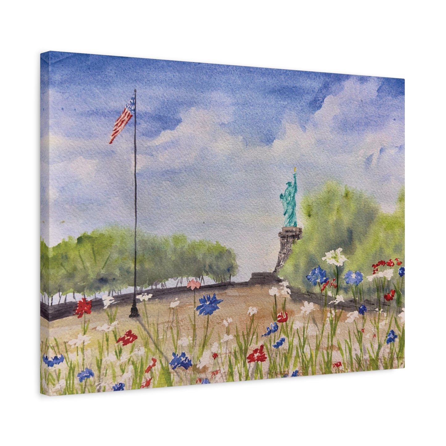 Looking for Liberty Matte Canvas, Stretched, 1.25"