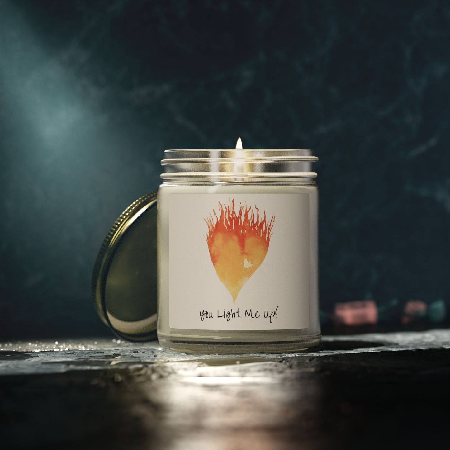 You Light Me Up Candle, Coconut Apricot Wax (9 oz.)