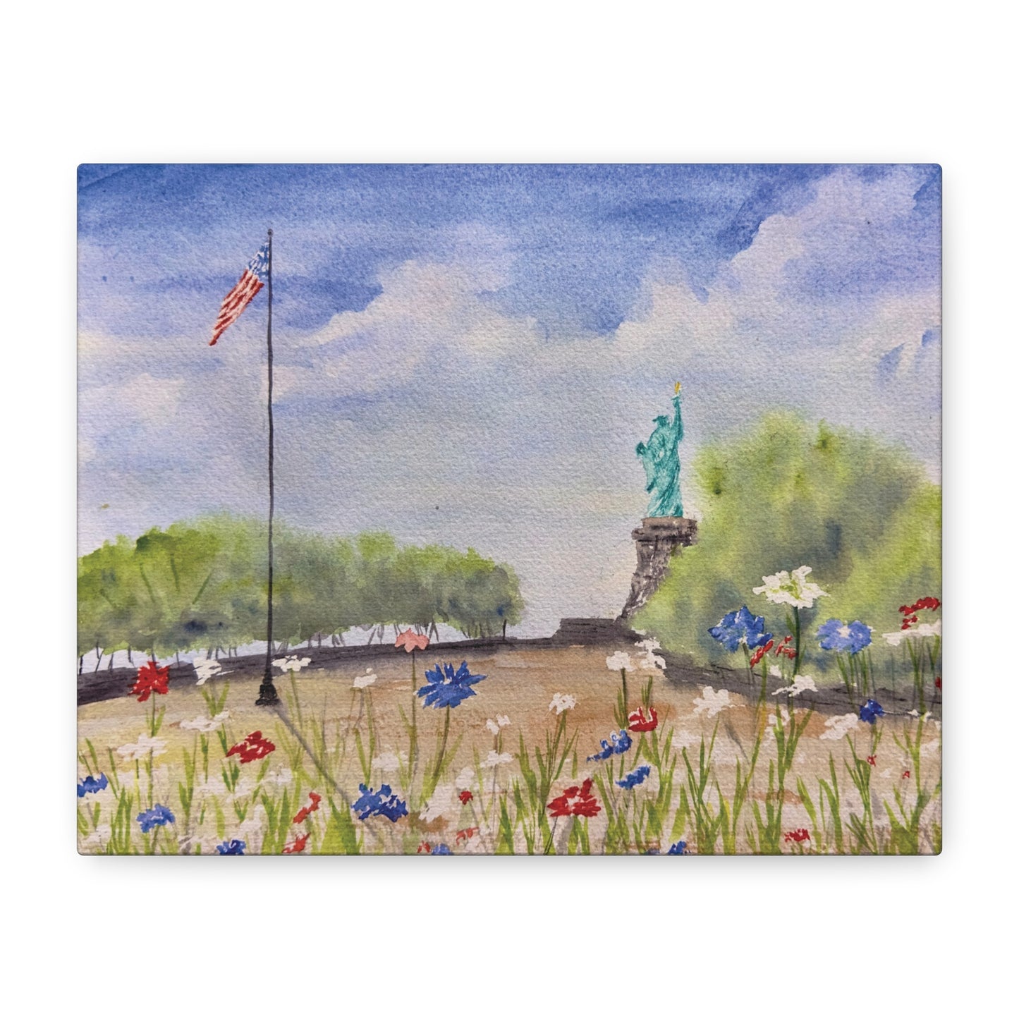 Looking for Liberty Matte Canvas, Stretched, 1.25"