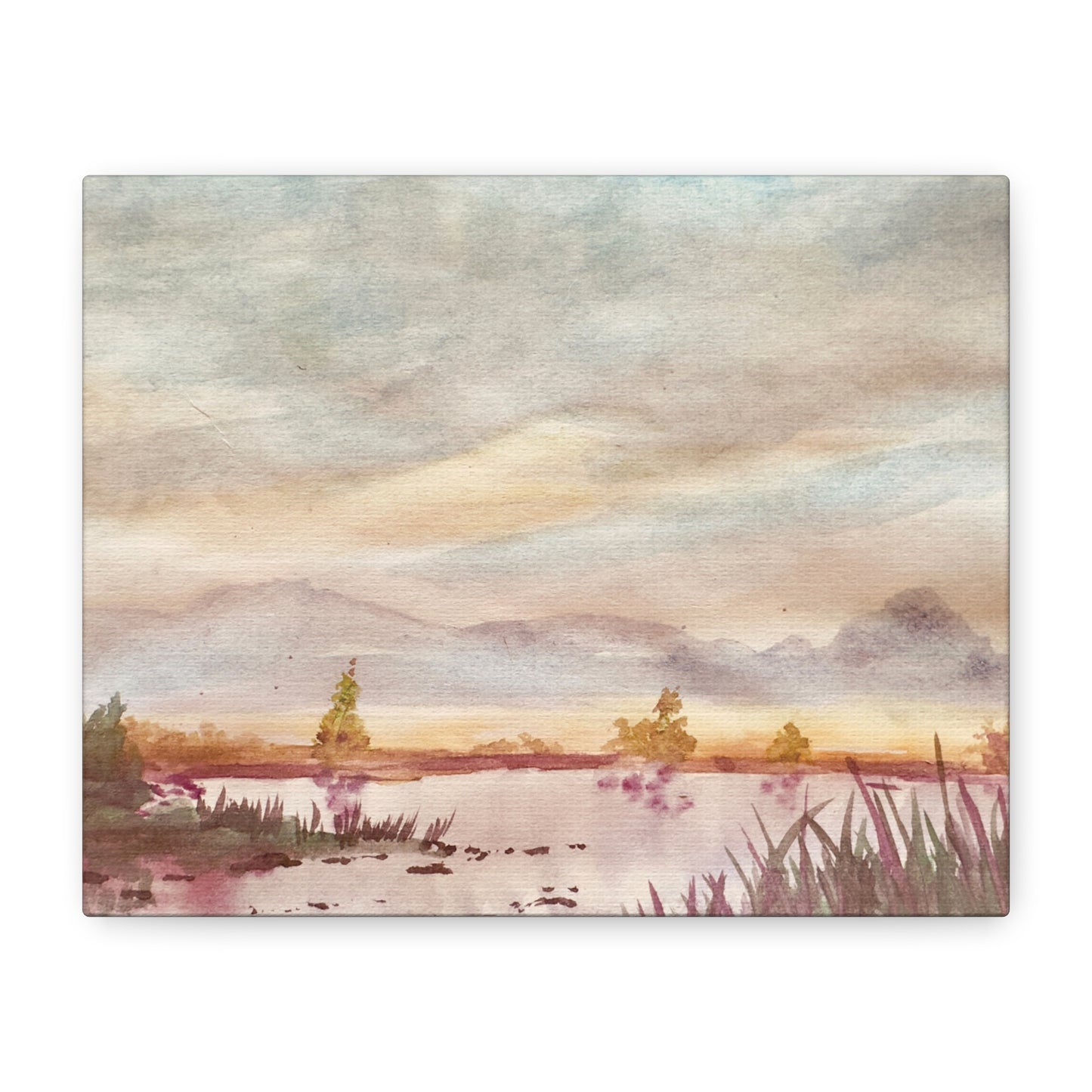 Morning Meditation Matte Canvas, Stretched, 1.25". Available in sizes from 10” x 8”-18” x 12”