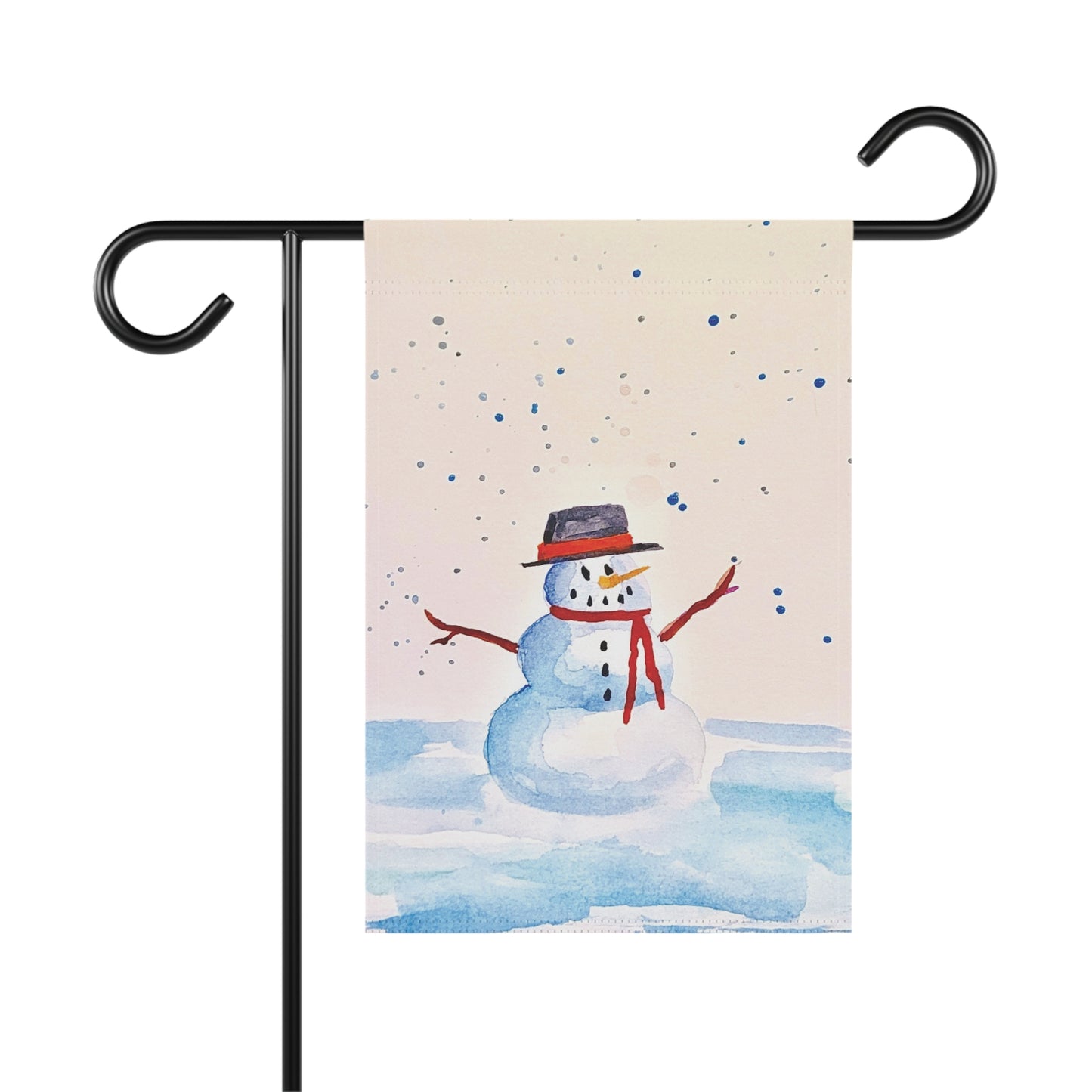 Snowman Garden & House Banner. Available in sizes from 12” x 18”-24.5” x 32”