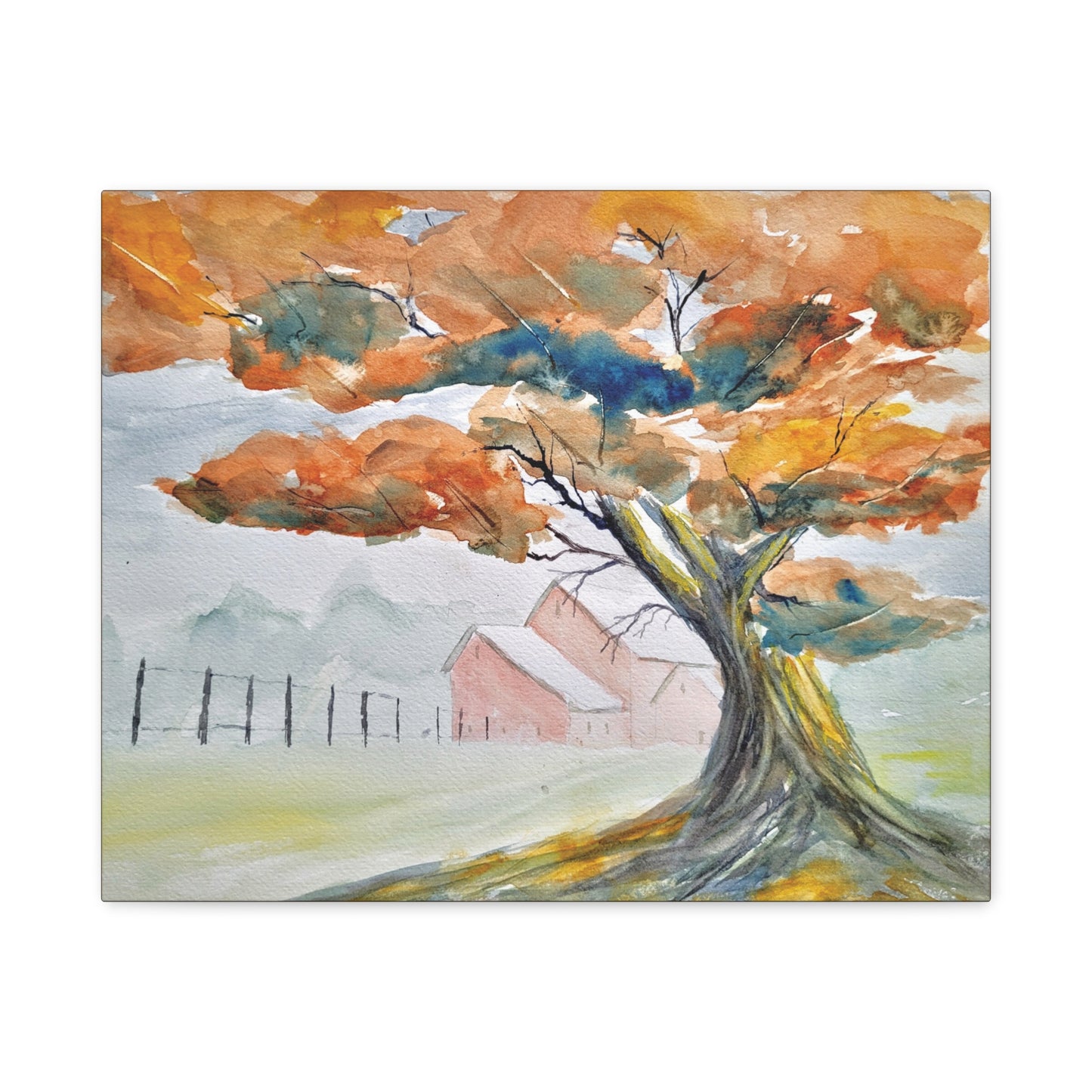 Autumn Oak Matte Canvas, Stretched, 1.25". Available in sizes 10” x 8”-20” x 16”