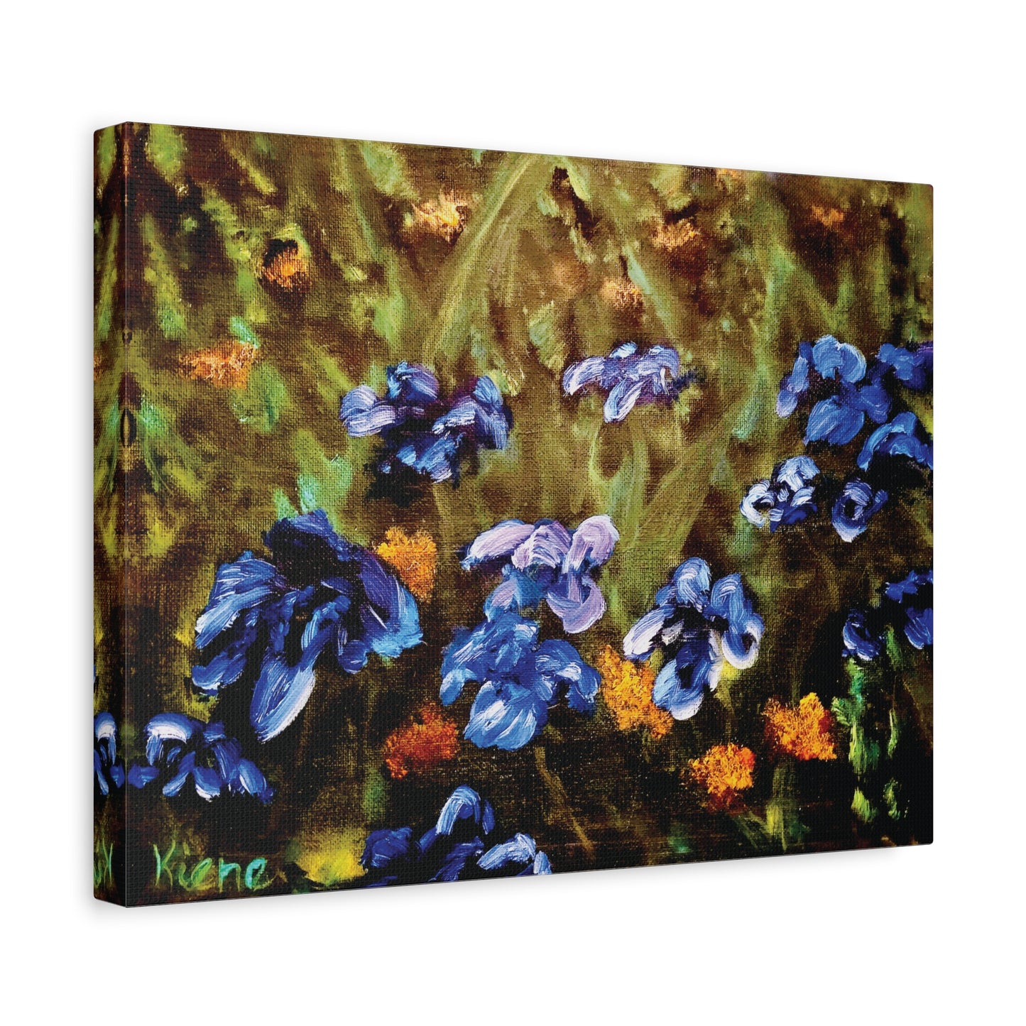 Irises Reimagined Matte Canvas, Stretched, 1.25". Available in sizes from 10” x 8”-18” x 12”