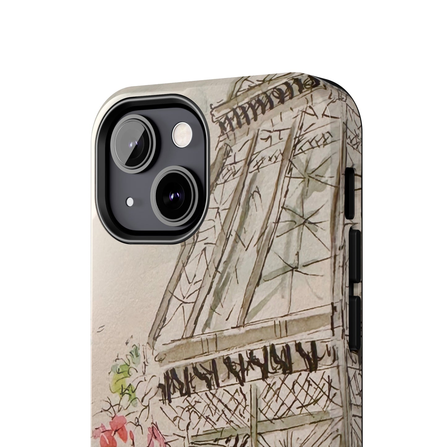 Eiffel Tower and Paris Flowers Phone Case for iPhone 15, 14, 13 and More