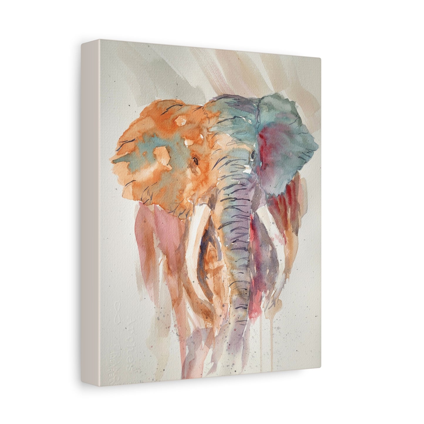 Bull in a Dust Storm Matte Canvas, Stretched, 1.25". Available in sizes 8” x 10”-18” x 24”