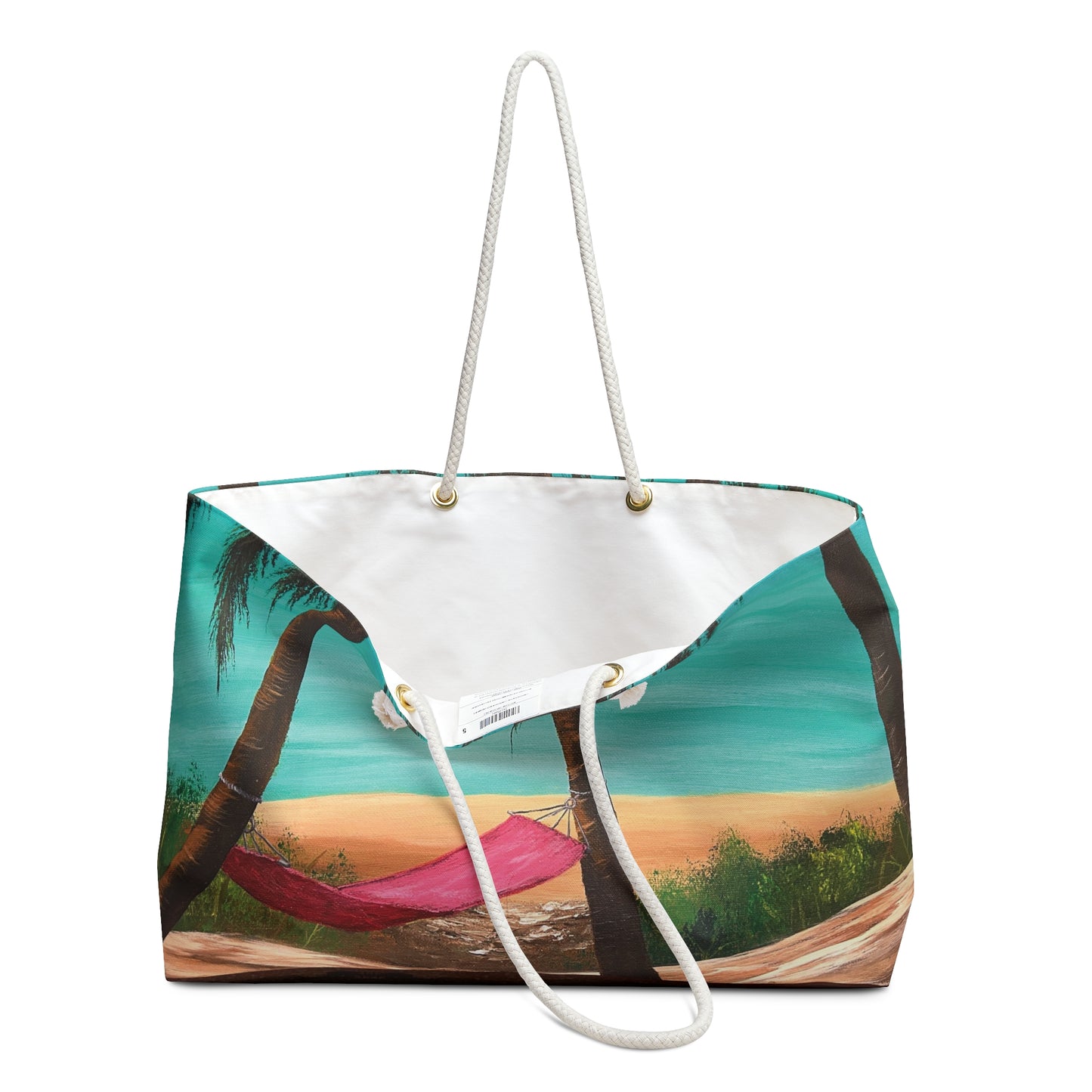 Simple Weekender Bag Featuring Hawaii Beach Hammock