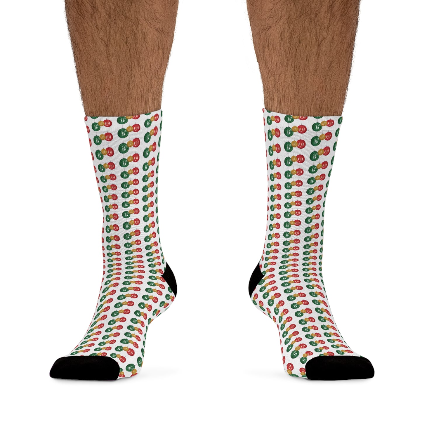 Baubles Recycled Poly Socks Featuring Art Dude (Cream)