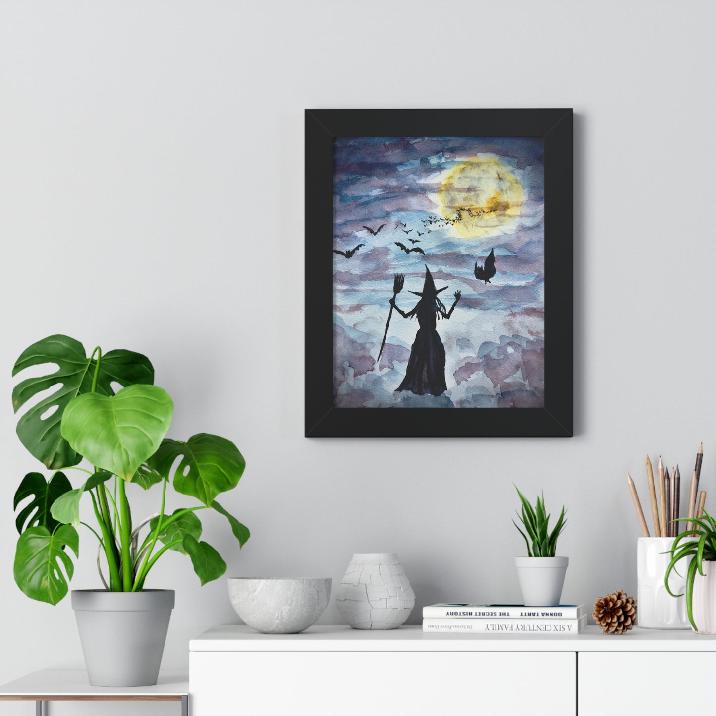 Be Witching Framed Vertical Poster. Available in sizes 11” x 14”-20” x 30”