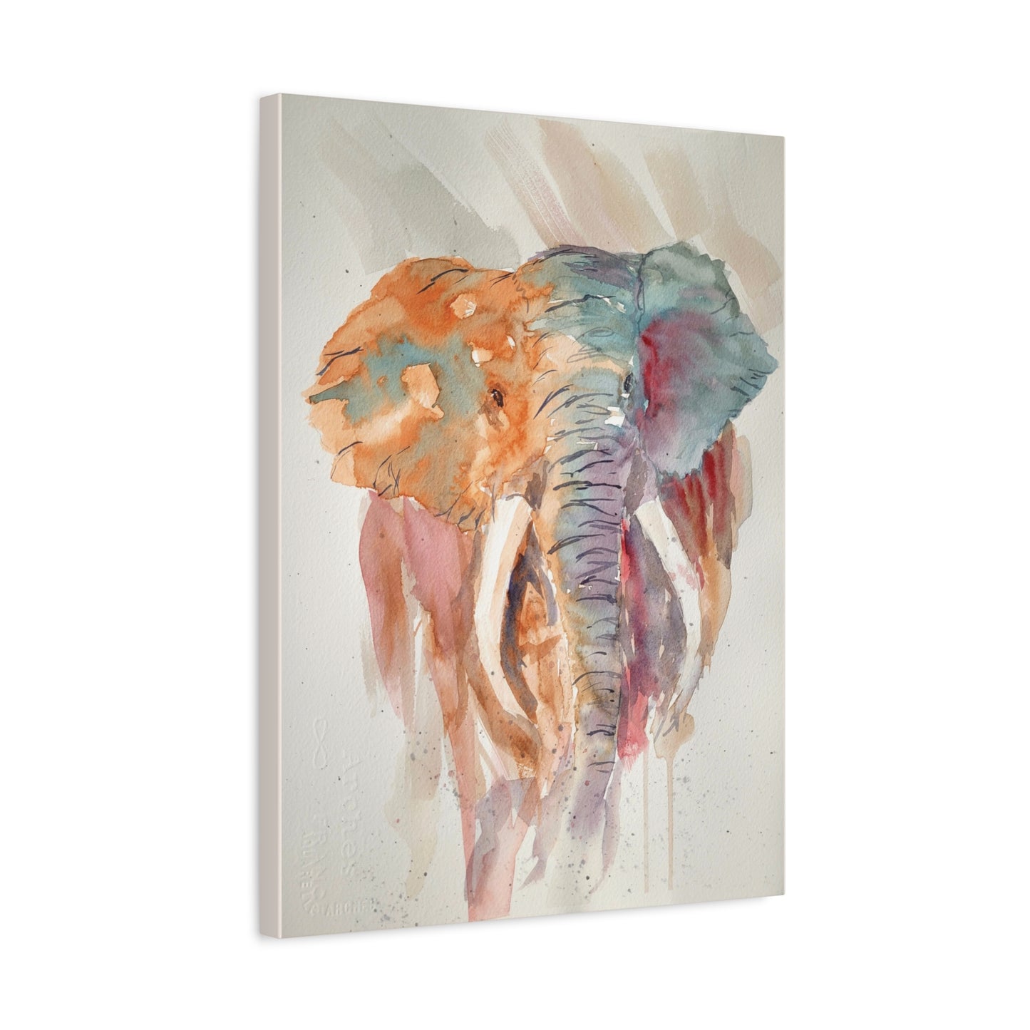 Bull in a Dust Storm Matte Canvas, Stretched, 1.25". Available in sizes 8” x 10”-18” x 24”