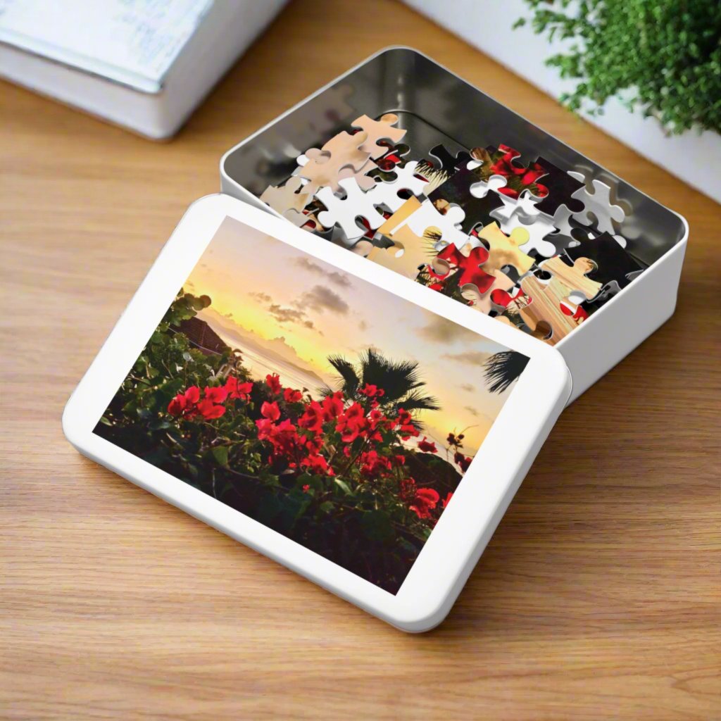 Island Sunset Jigsaw Puzzle (110 and 252-Piece)