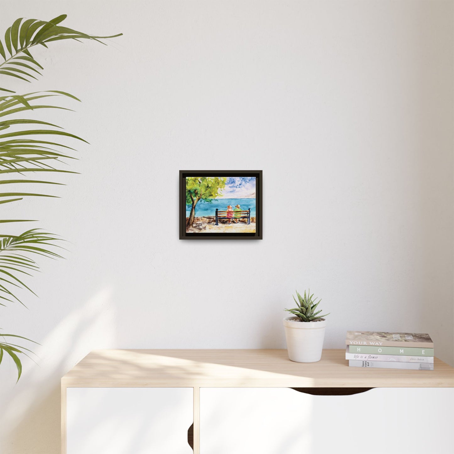 The Good Life Matte Canvas, Framed (Black or Espresso). Available in sizes from 10”x8”-30”x24”