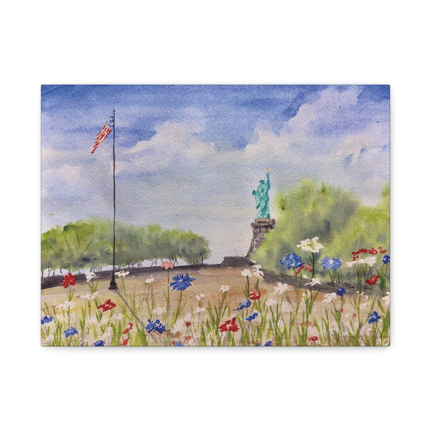 Looking for Liberty Matte Canvas, Stretched, 1.25"