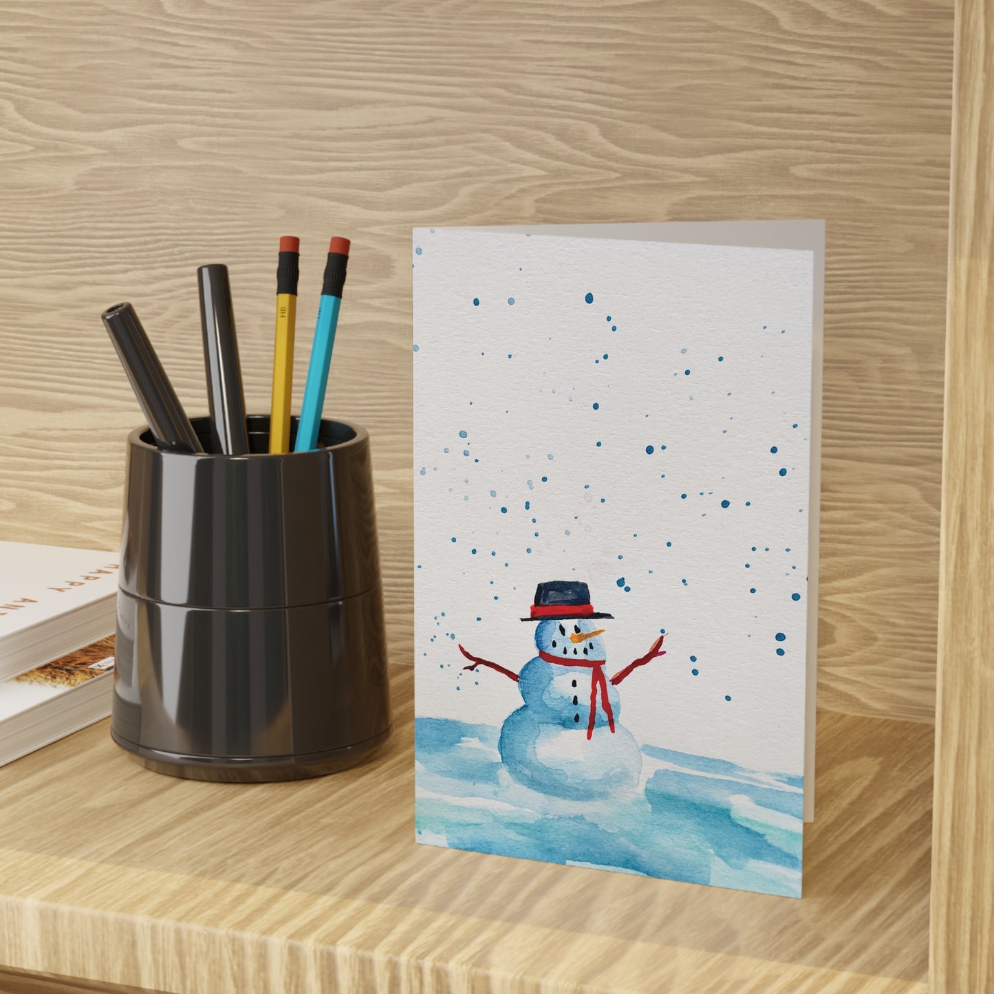 Holiday Snowman Greeting Cards (10-pcs)
