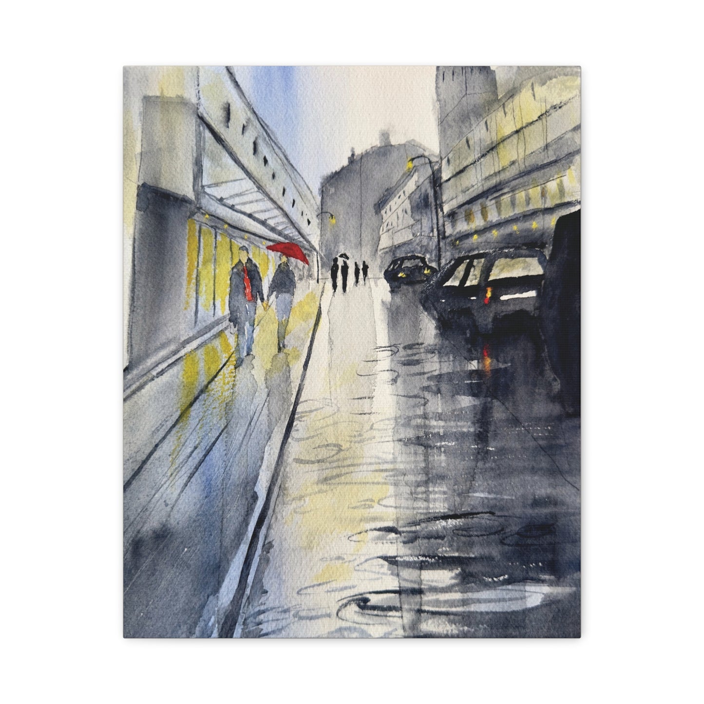 Rainy Day Romance Matte Canvas, Stretched, 1.25". Available in sizes from 8" x 10"-24" x 32"