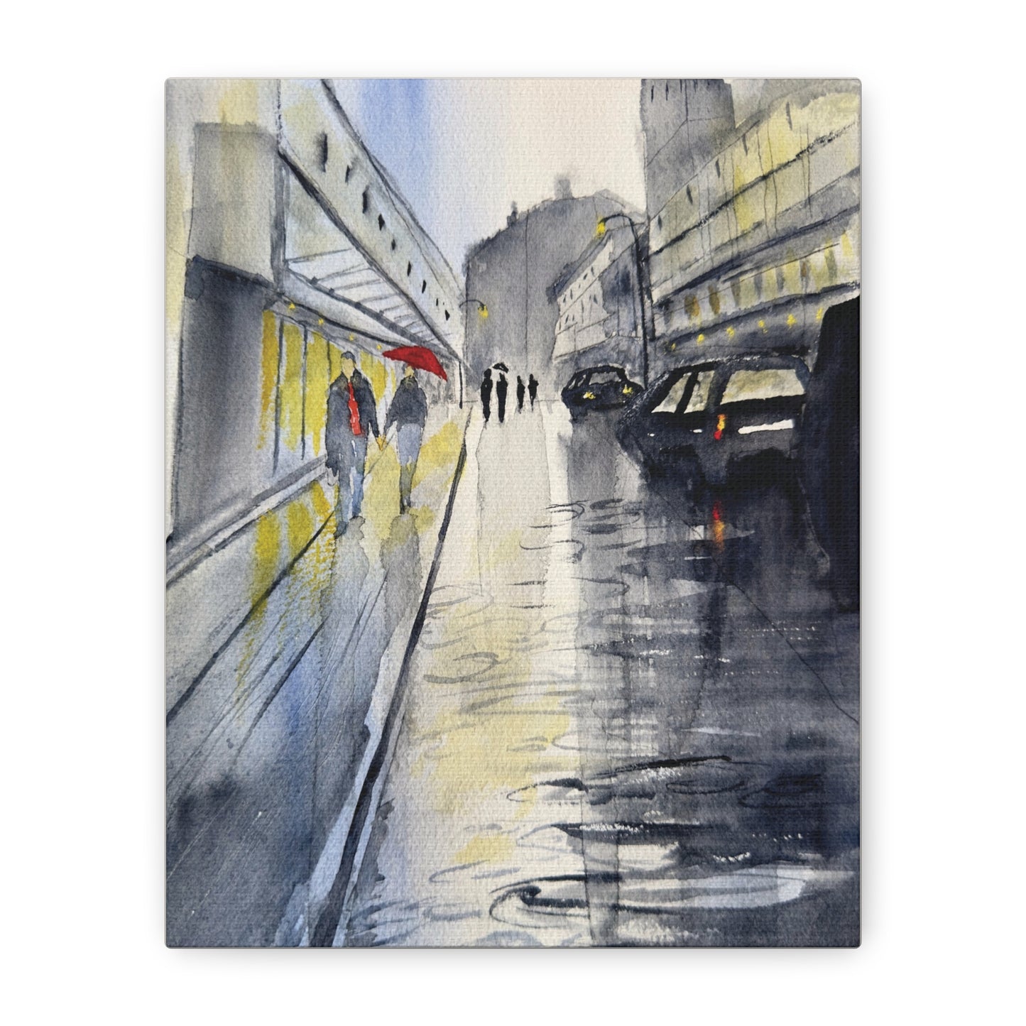 Rainy Day Romance Matte Canvas, Stretched, 1.25". Available in sizes from 8" x 10"-24" x 32"