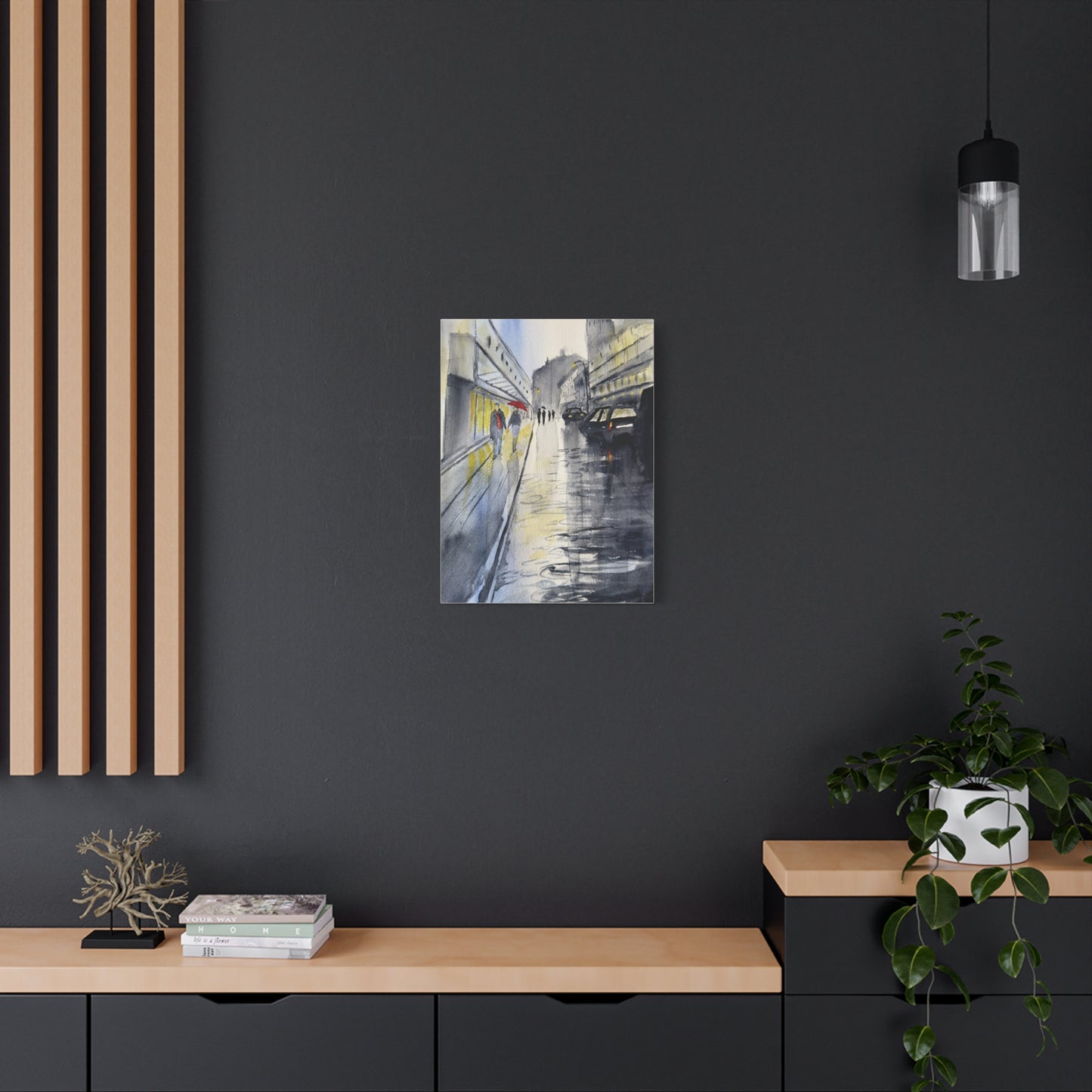 Rainy Day Romance Matte Canvas, Stretched, 1.25". Available in sizes from 8" x 10"-24" x 32"